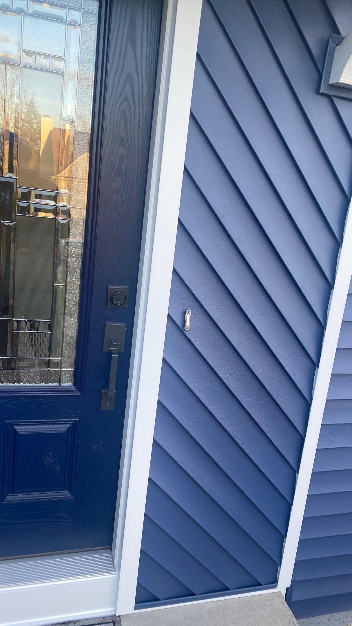 Siding Replacement using Certainteed Restoration Classic D4 Midnight Blue by 180 Contractors