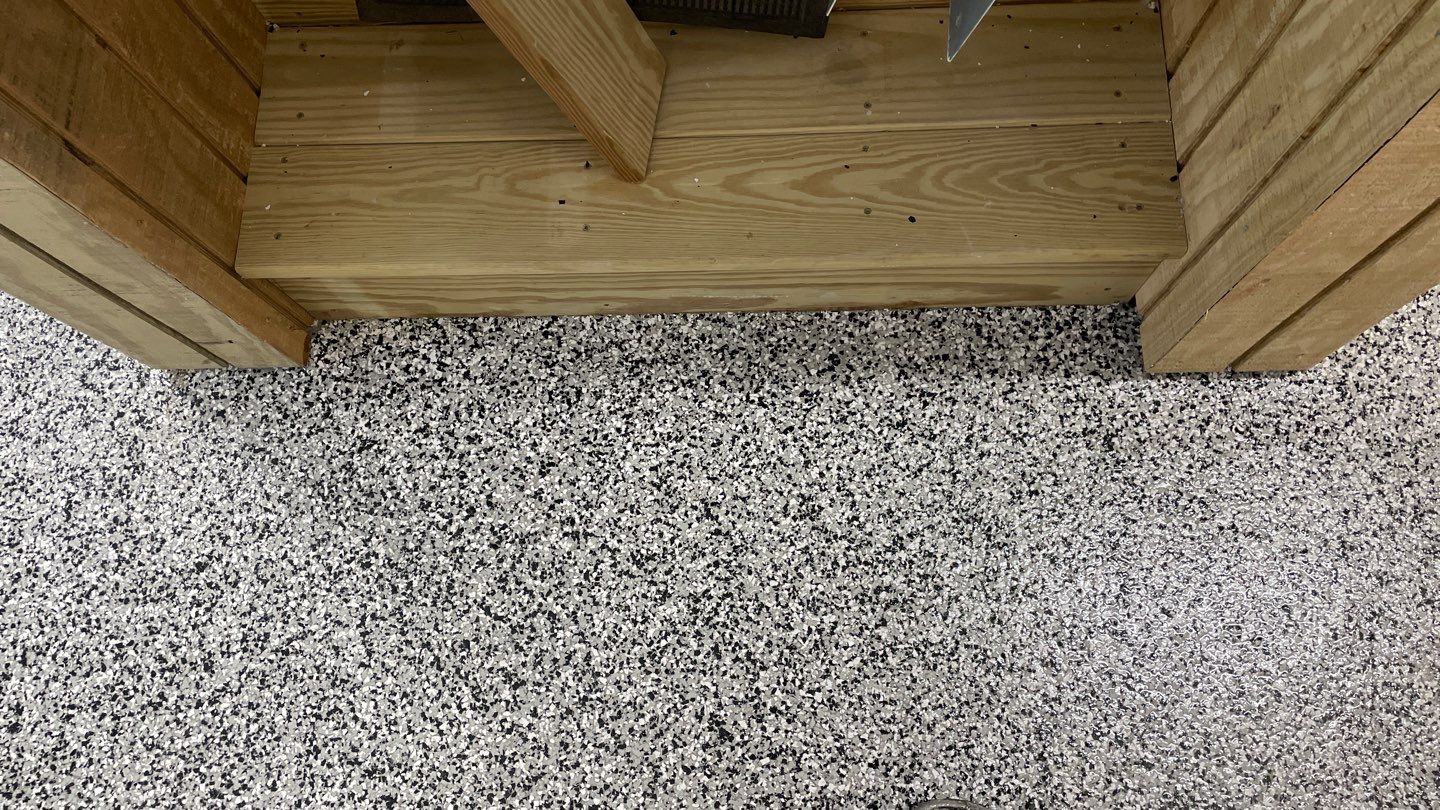 Garage TransFLOORmation using Domino by Innovative Concrete Coatings 