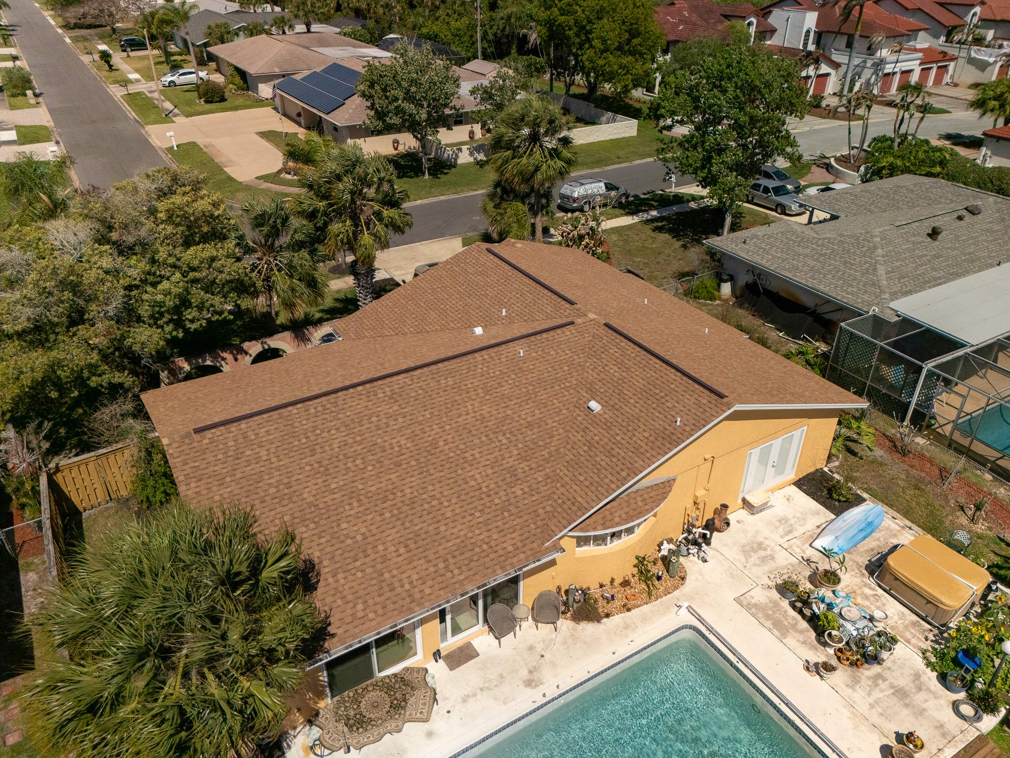 Merritt Island Architectural Asphalt Shingle Roof Replacement and Deck Repair by Wiedmann Construction & Roofing