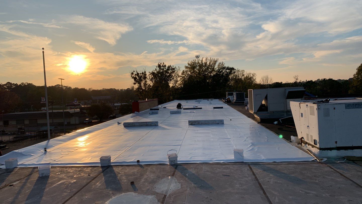 VA Clinic/Tractor Supply in Idabel, Oklahoma by Hostetler Roofing