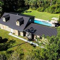 24ga 1.5" Mechanical Seam Dark Bronze  by Total Roofing System The Metal Roof Experts