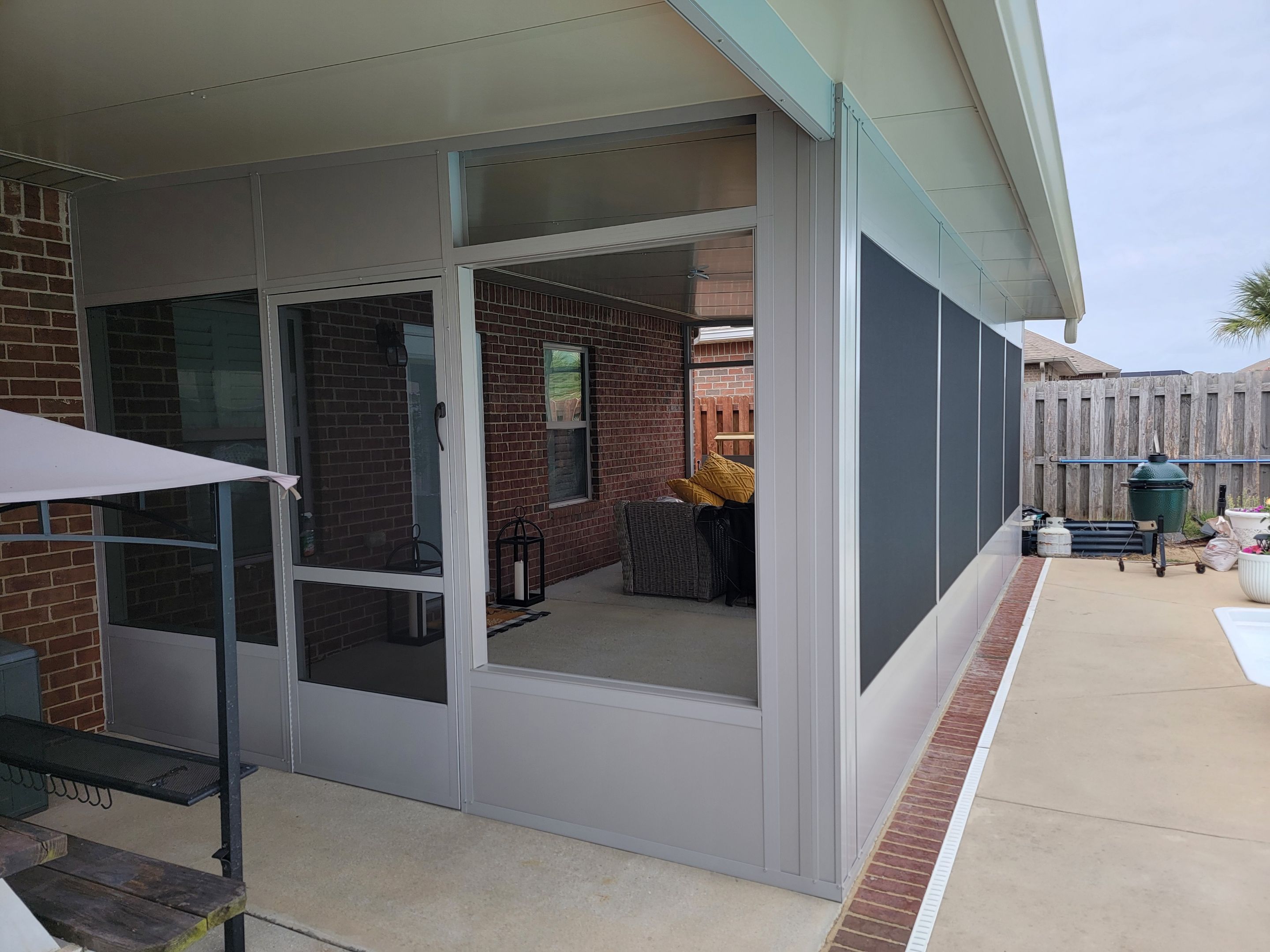 Poolside Screen Room & Patio Cover in Gulf Breeze by Titan Sunrooms