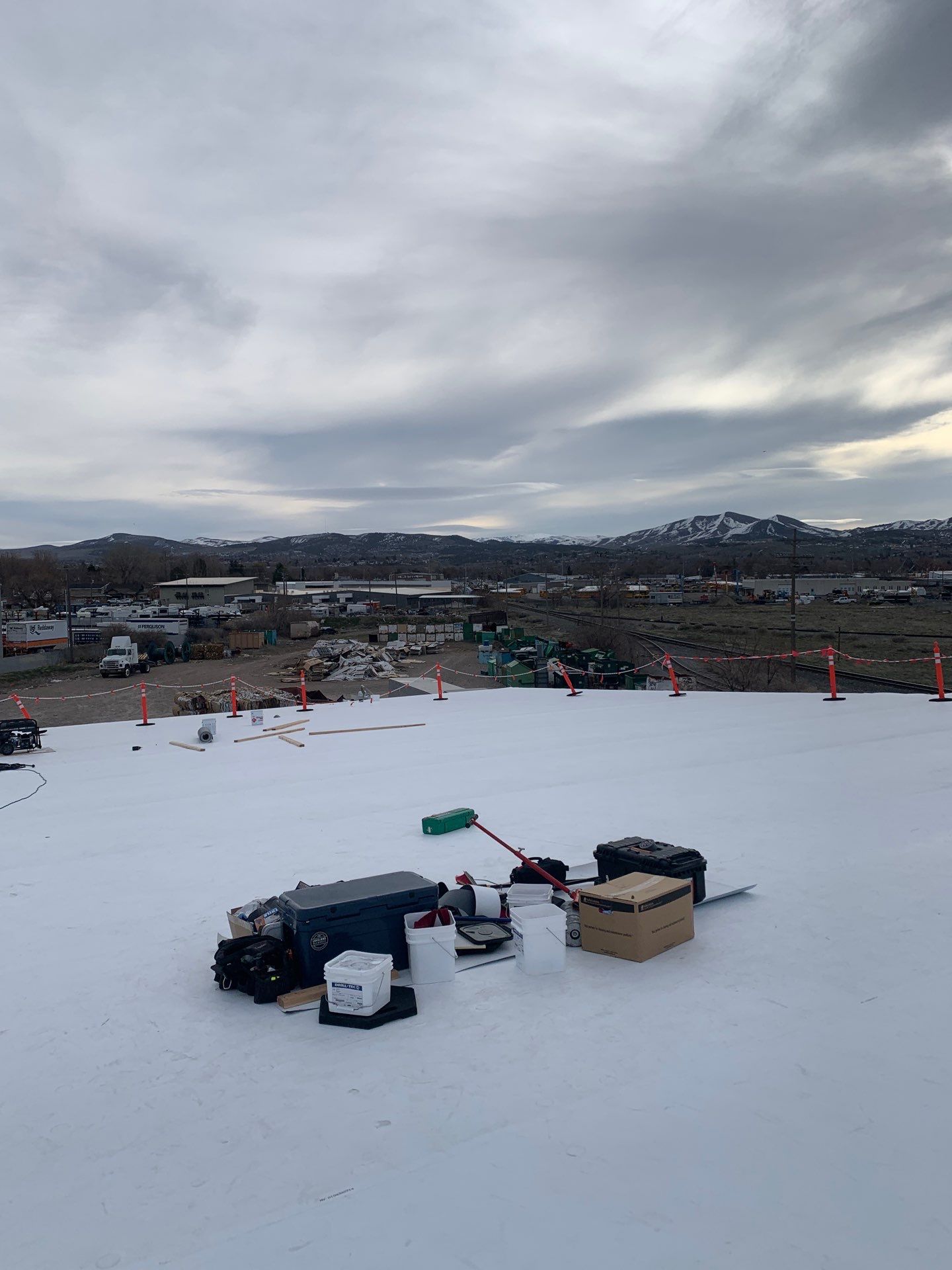 Commercial Roofing Installation using GAF TPO by All County Roofing Inc.