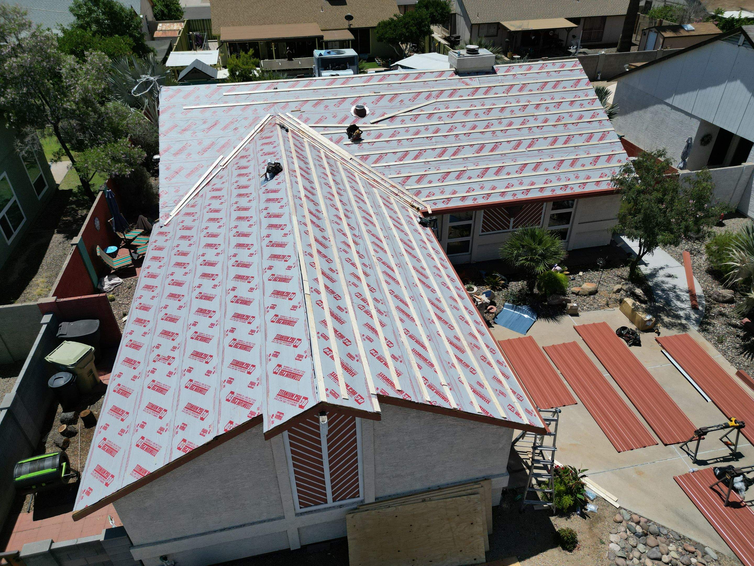 Terra Cotta Exposed Fastener by Reimagine Roofing