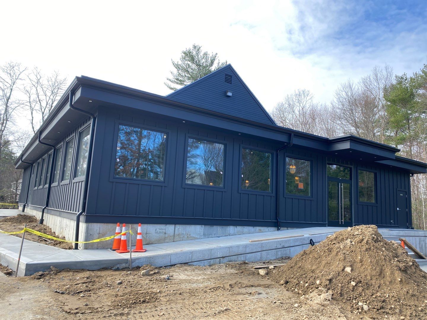 Gutter Installation on Charlie's Too Restaurant in Pembroke, MA by Gutter Pro Enterprises