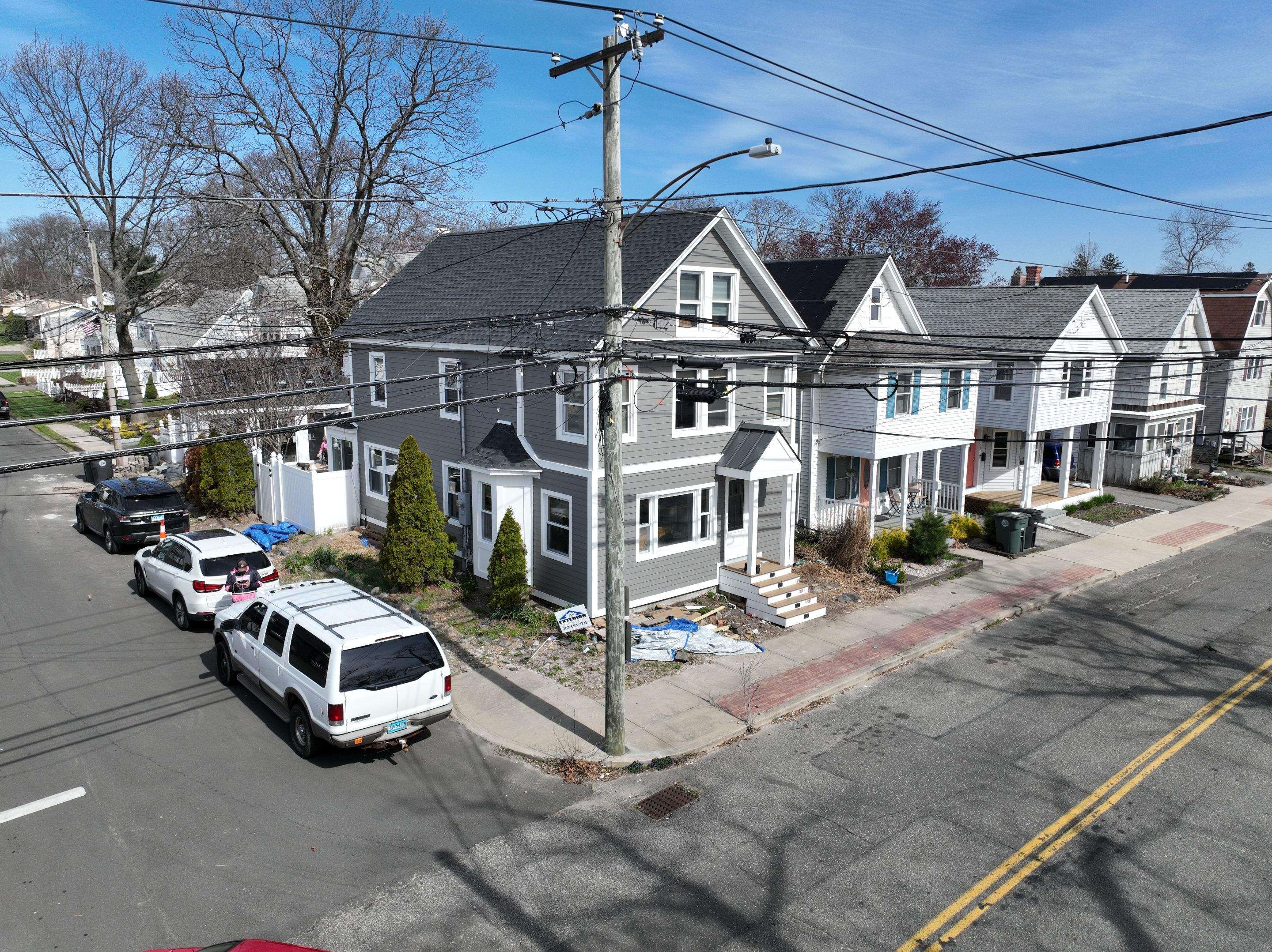 Siding Installation using Hardie Plank Aged Pewter by A Plus Exterior