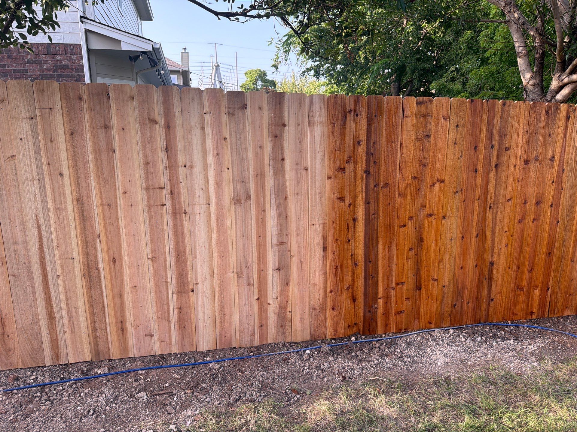Custom Cedar Privacy Fence in Hutto by Rhino Home Care
