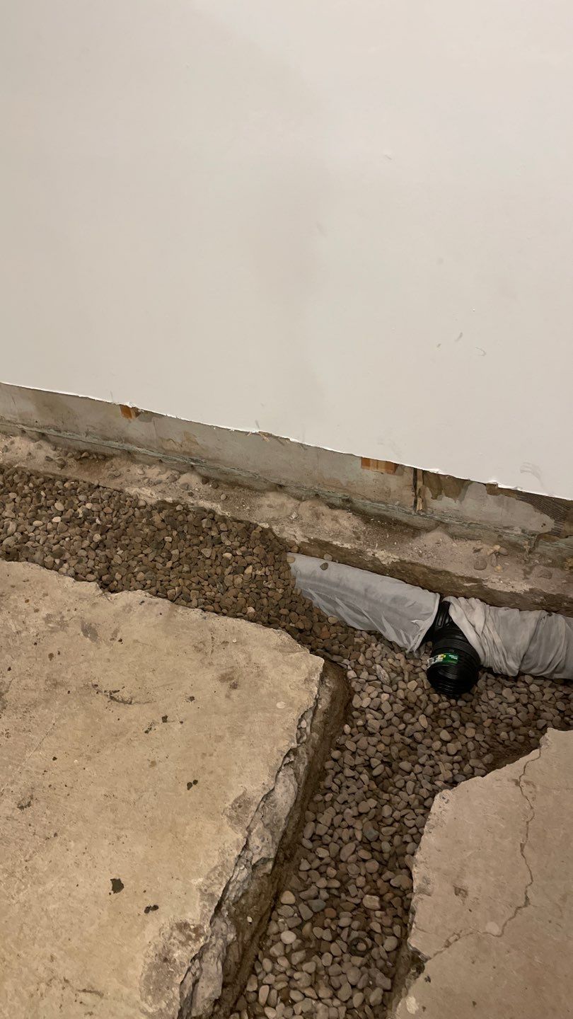 Drain tile & a sump pump for Ruth by Waterproofing Northeast