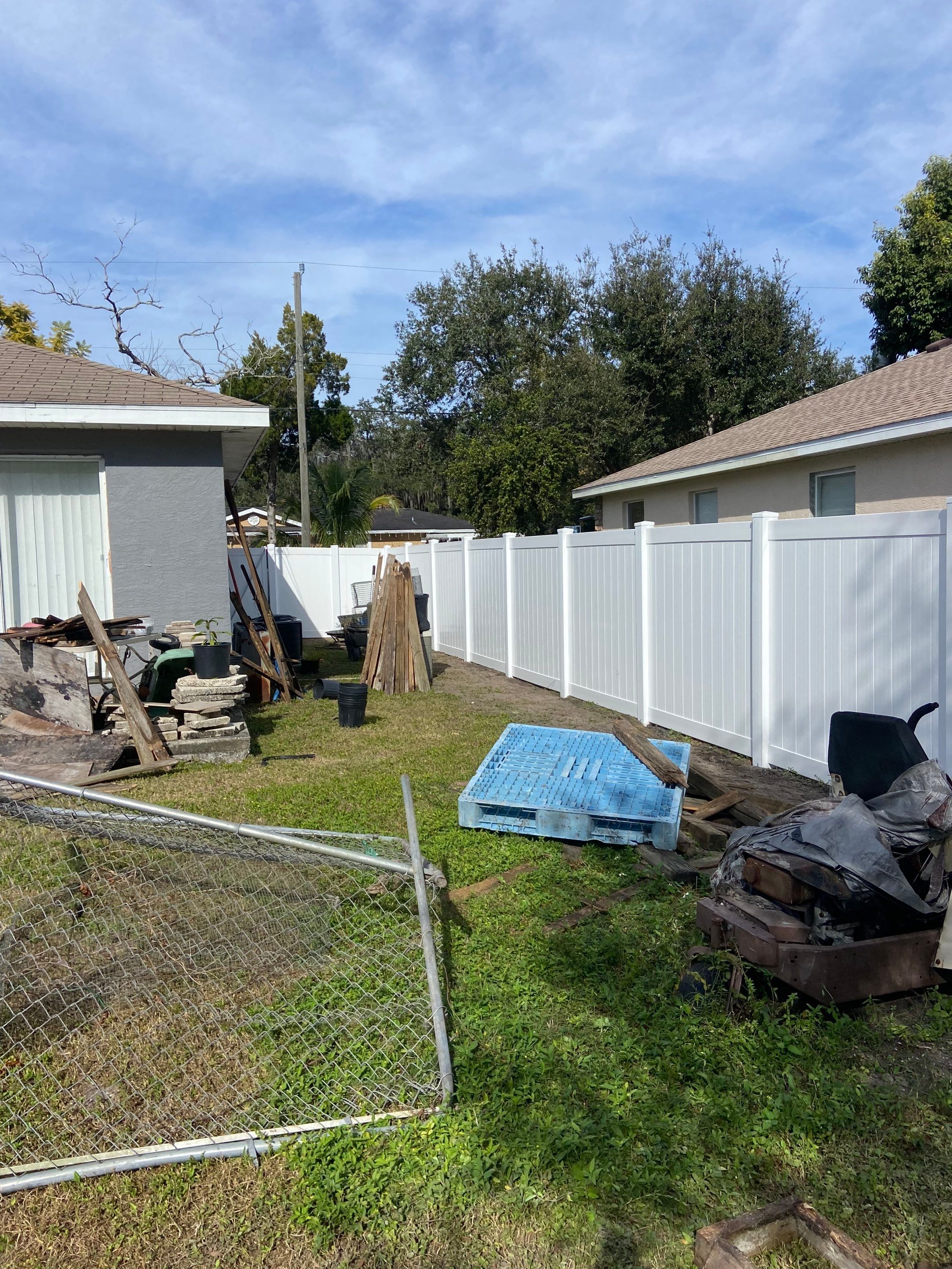 Bradenton, FL 6 ft. Tall White Vinyl Privacy Fence  by Asap fence and gates, LLC