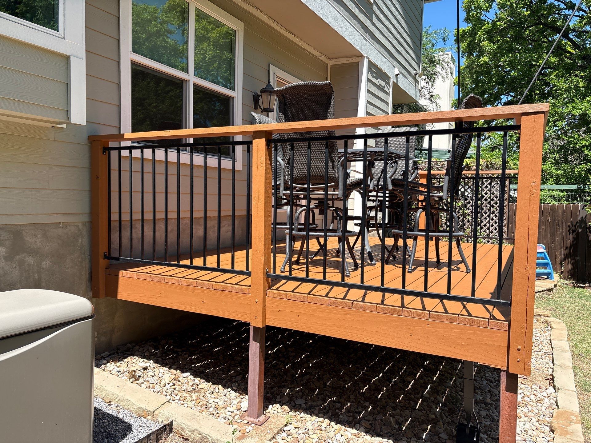 Back Deck Repainting Project in Austin, TX by Kstylez Roofing & Construction