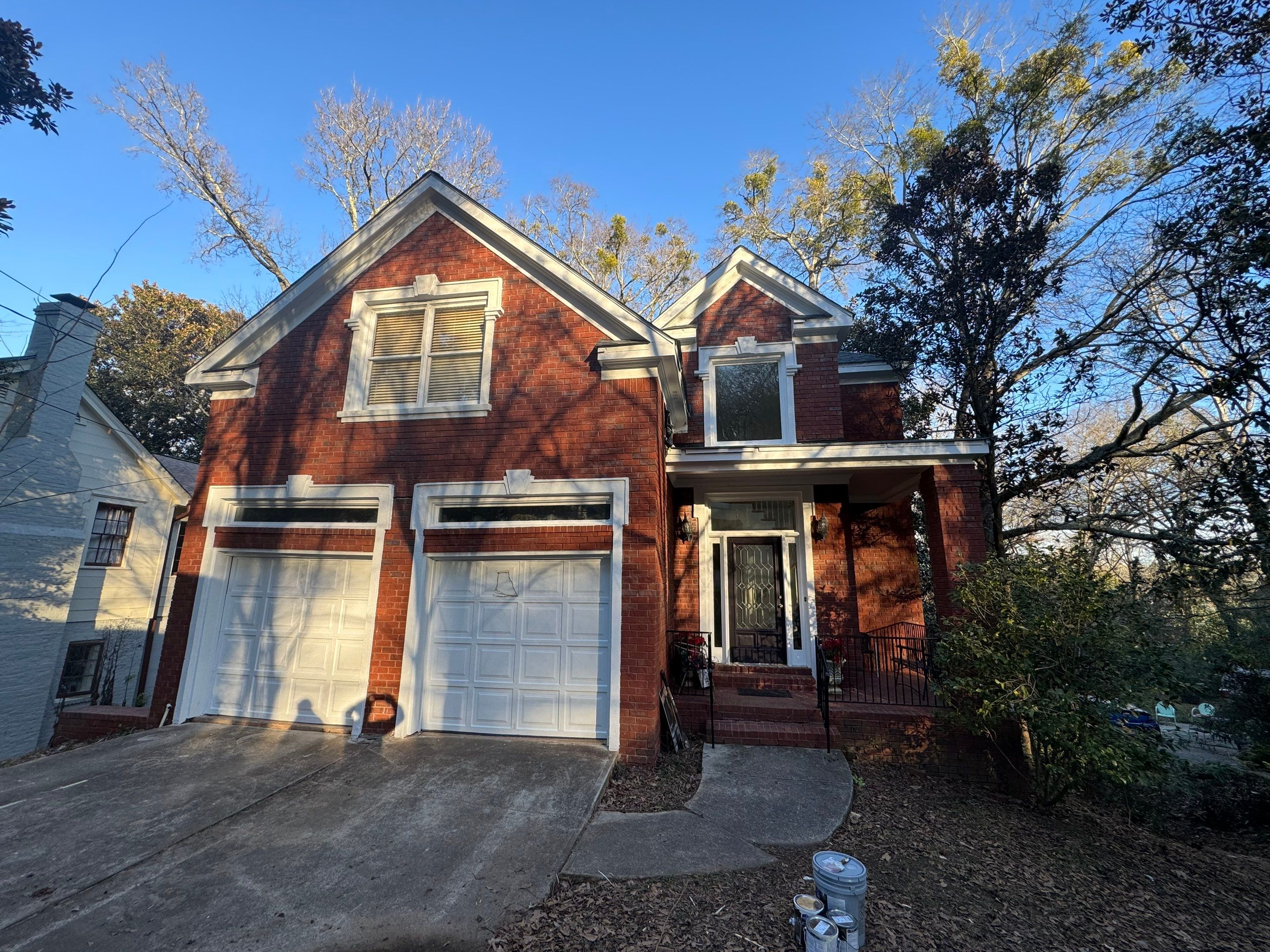 Multi-Level Pressure-Treated Wooden Deck Construction in Decatur by Swift Home Renovations