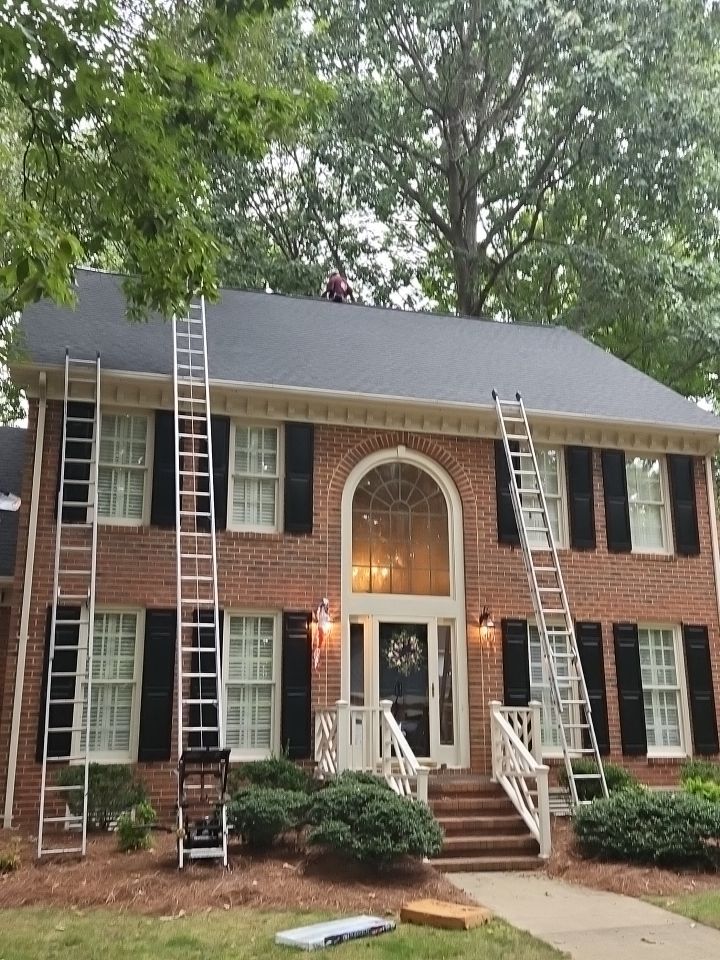 Roof Replacement using Gaf HDZ Charcoal by Just In Time Roofing and Restoration
