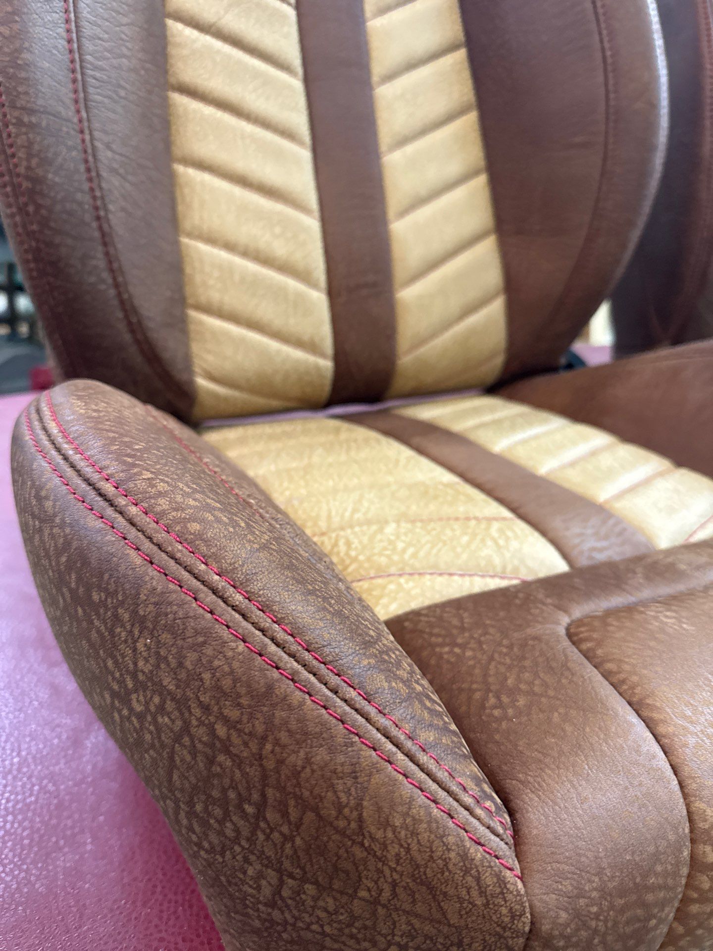 1963 Nova SS Custom Leather Interior  by Rocky Mountain Upholstery Co