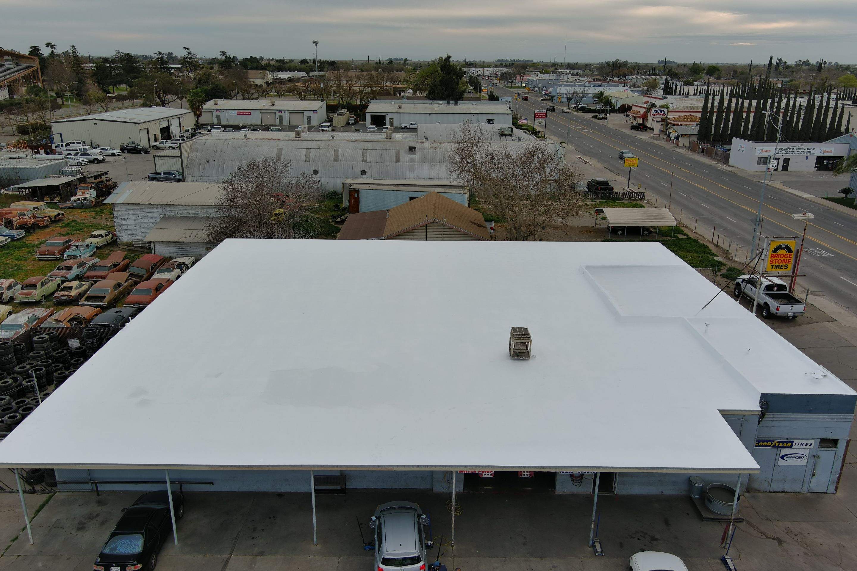Spray foam and coatings using Conklin Benchmark/PUMA XL coatings and spray foam by Straight Edge Roofing Inc