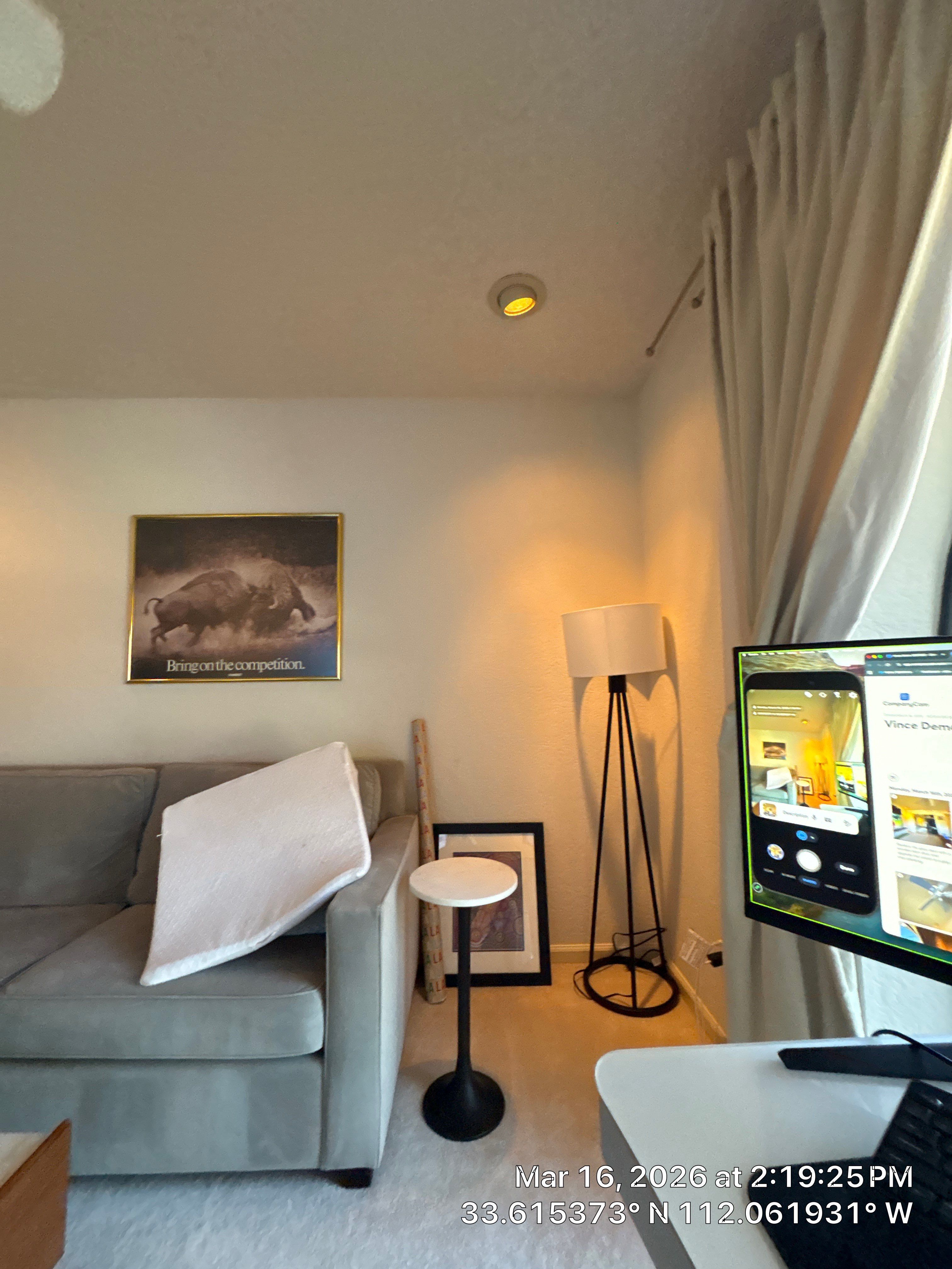 Home Office Setup and Living Area Refresh in Phoenix by CompanyCam Sales Demo