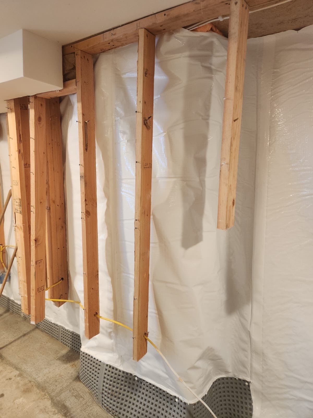 Interior French Drain & Wall Vapor Barrier Boonton NJ by Pure Service Pro, LLC 