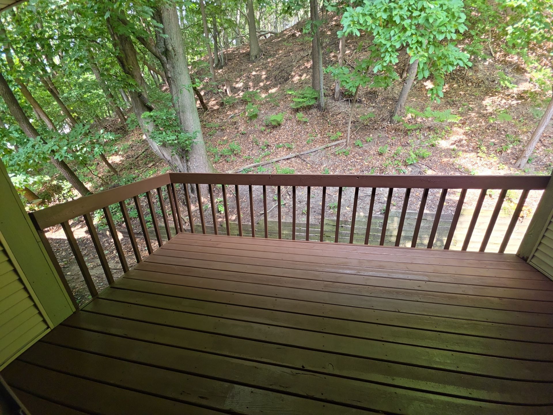 Elevated Wood Deck Restoration and Staining in Spring Lake by Gordon Painting