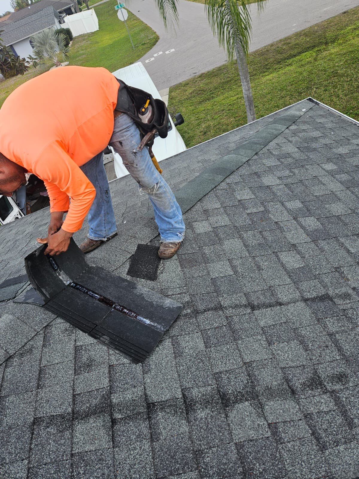 Residential Roofing Repair using Shingle and Solar Exhaust Fan Install by Four Peaks Roofing