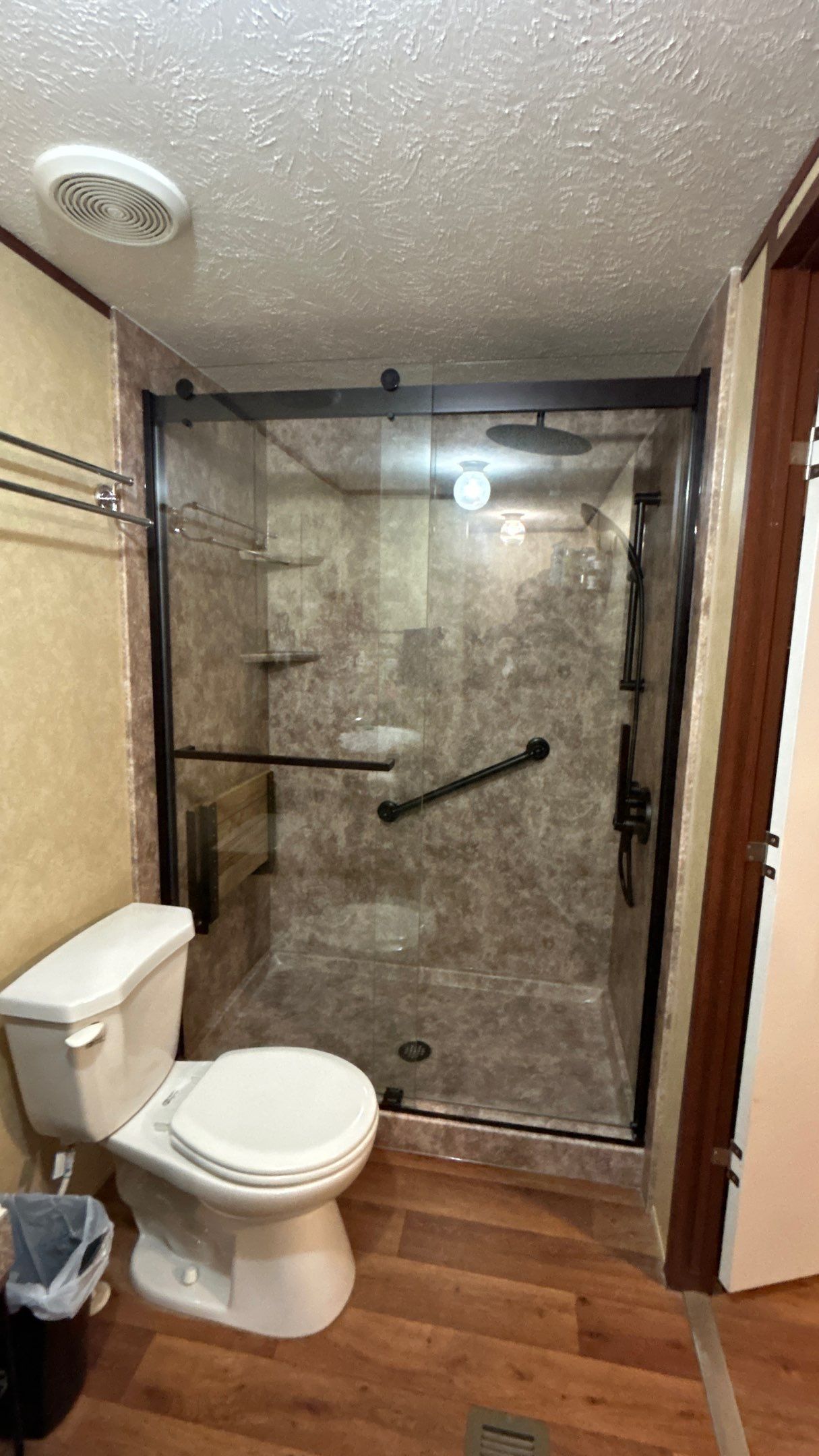 Tub to Shower in River Rock by BathPlanet SW Virginia