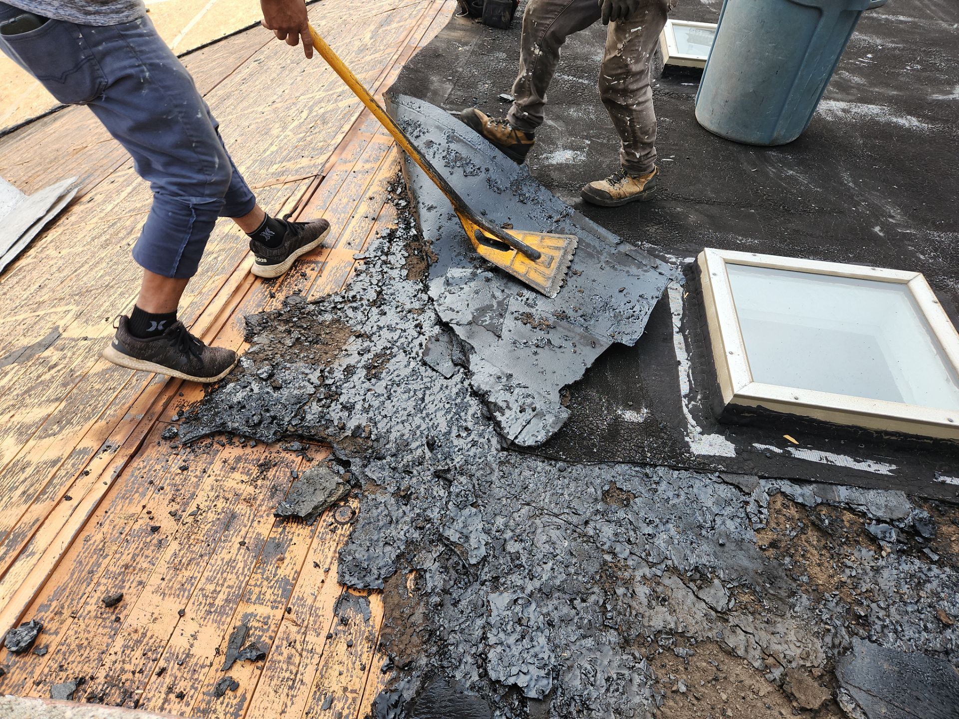 Residential Roofing Installation using Owens Corning TruDefinition Duration AR - Estate Gray by A Plus Exterior