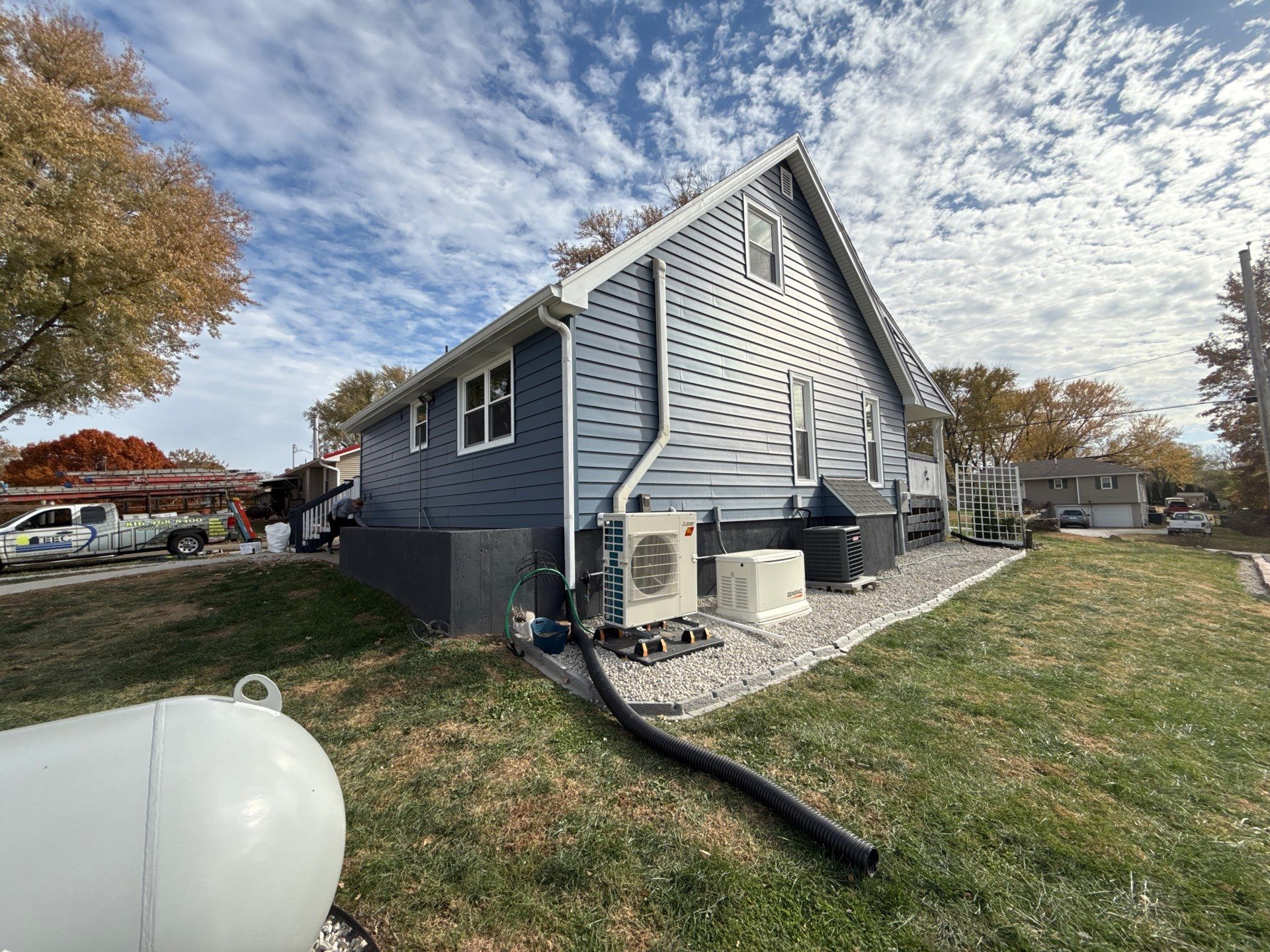 Out with the Old , in with the Blue  by EEC  Windows, Siding & Roofing 