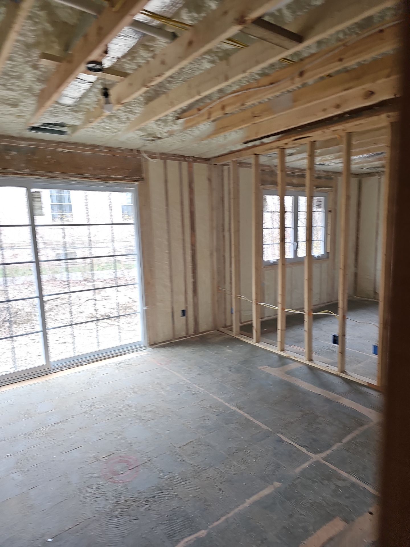 Basement Exterior Walls using Closed Cell Spray Foam by NYS Foam & Energy
