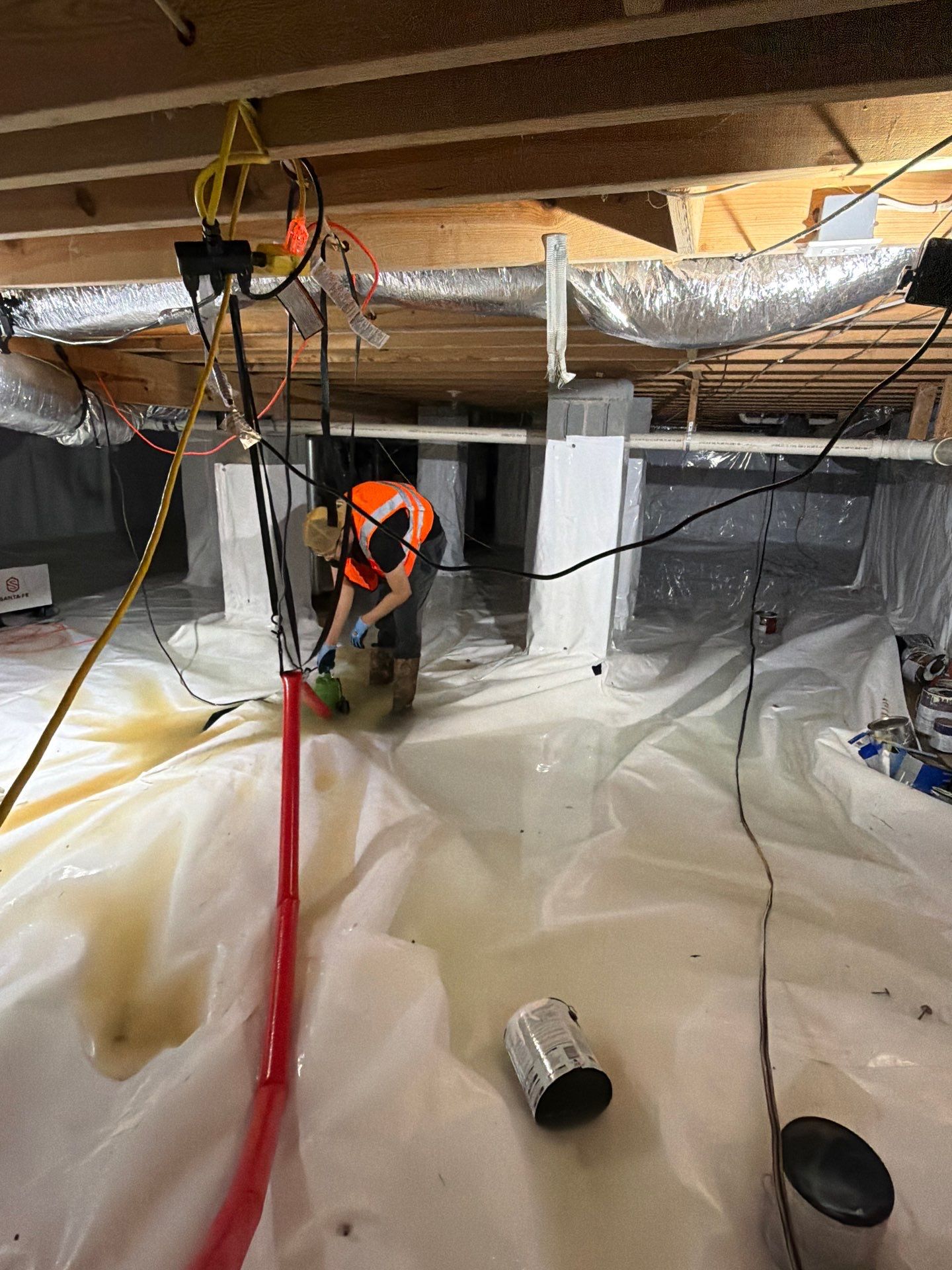 Alpharetta Crawlspace Water Damage Restoration with Vapor Barrier Installation by Restoration Damage Pros of Atlanta