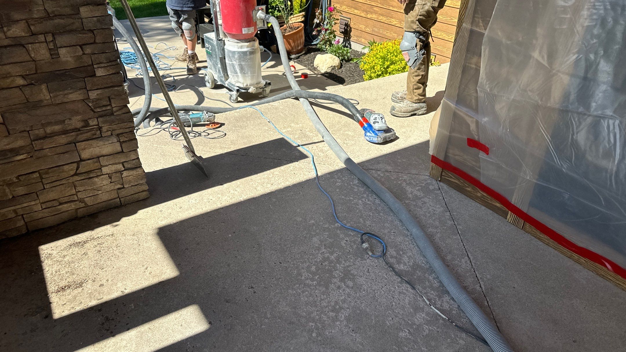 Patio Transformation using Echo 1/4" Chip by Croc Coatings, LLC