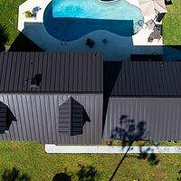 24ga 1.5" Mechanical Seam Dark Bronze  by Total Roofing System The Metal Roof Experts