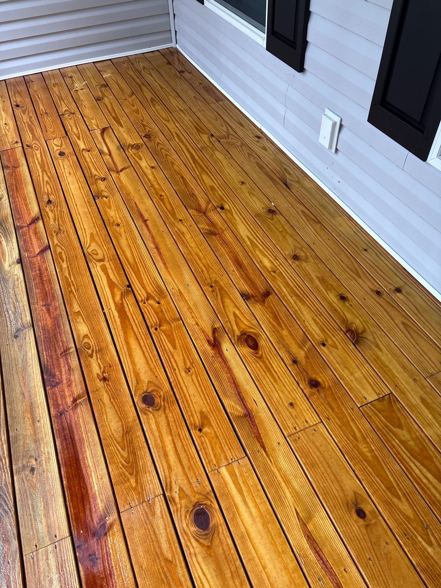 Wood Deck and Concrete Walkway using Wood and Concrete Sealant by DuraSeal