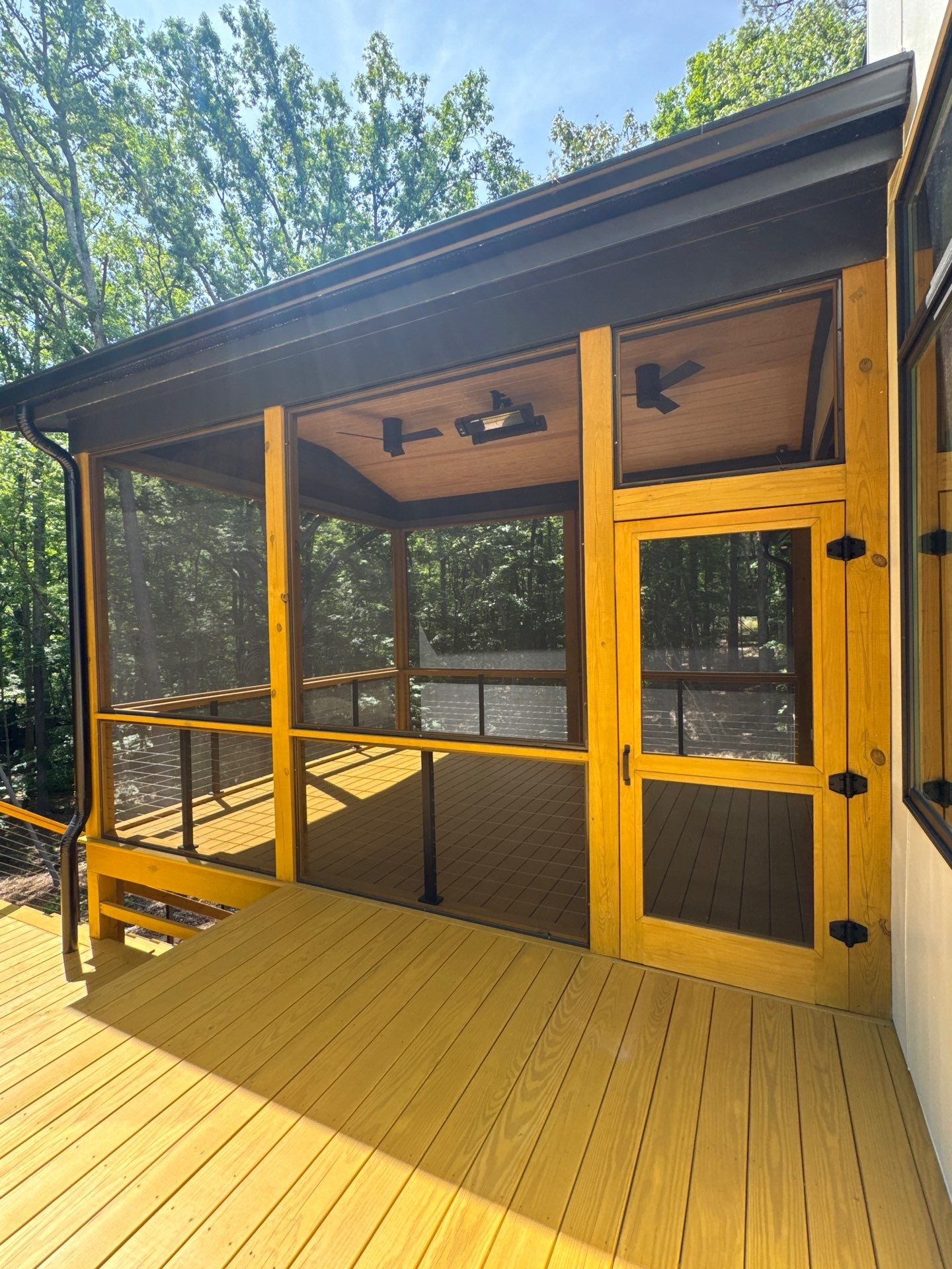 Porch and Deck staining  by GonzalezPainters & Contractors Inc 