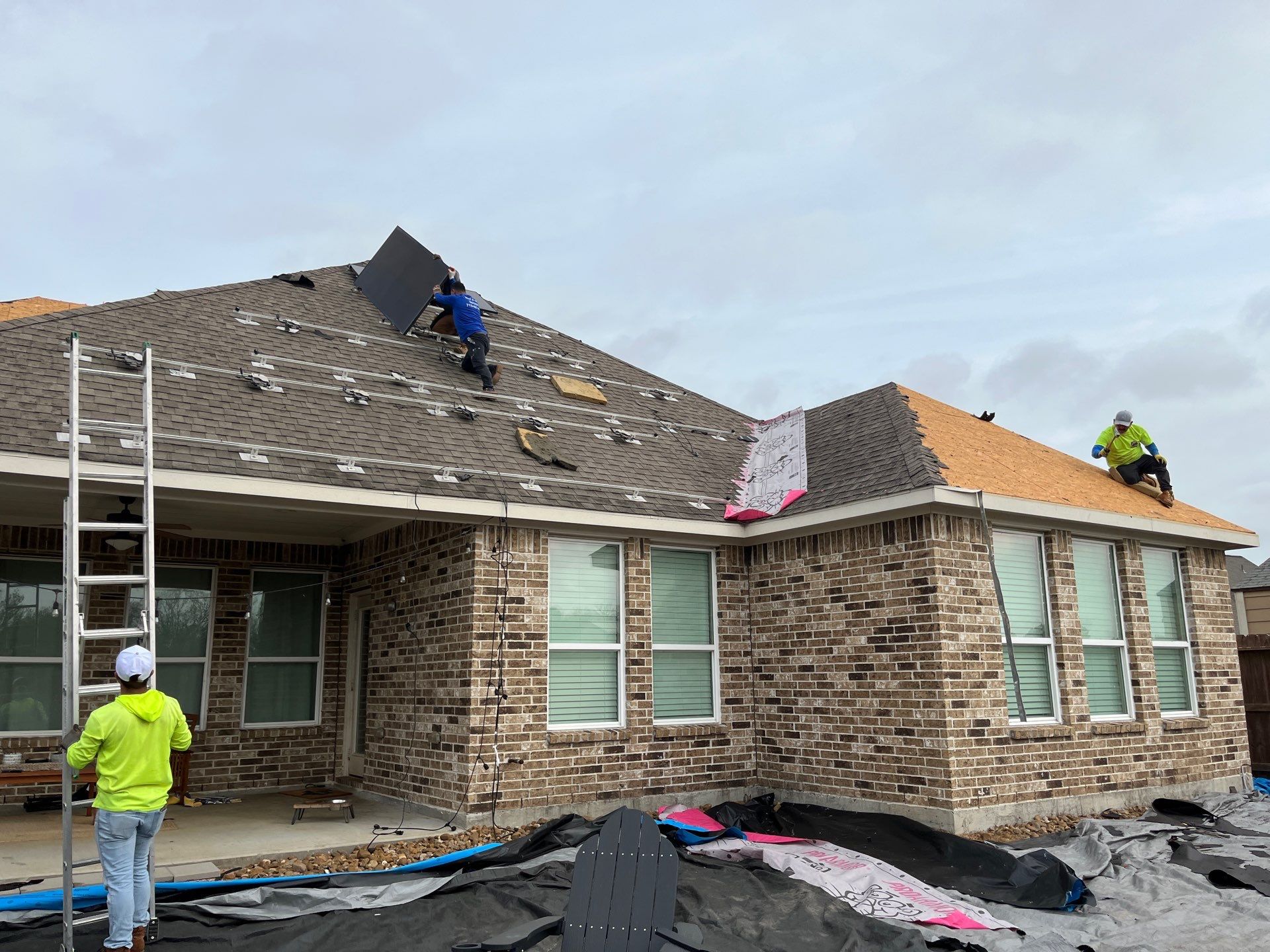 Hail Damage using Owen's Corning Duration (Lifetime) Shingles by Roof Repair Services LLC