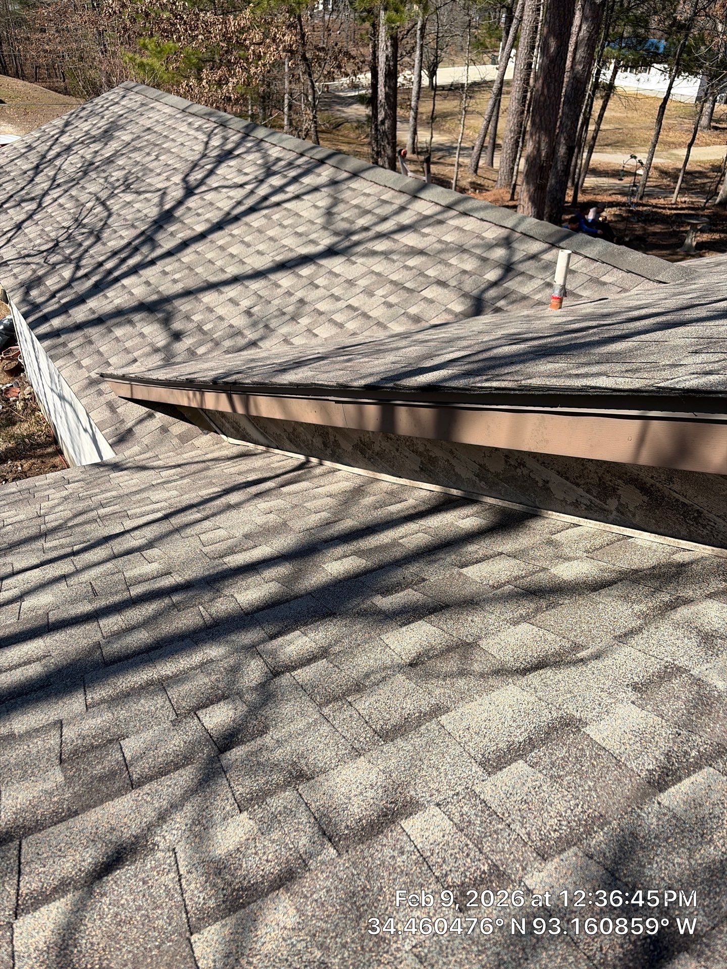 GAF Timberline HDZ Architectural Shingle Roof Replacement in Hot Springs by Temple Roofing and Exteriors