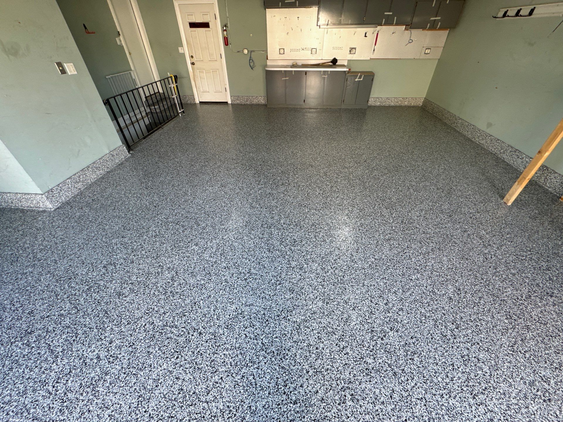 Domino Garage Floor Coating by Level 10 Coatings