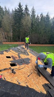 Residential Roofing Installation using GAF UHDZ Shingles