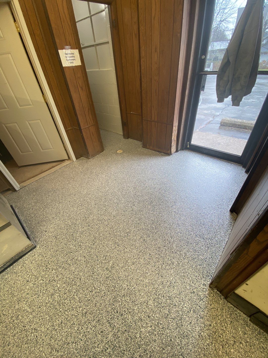 Laundromat Floor using Tidal Wave by Your1DayFloor.com