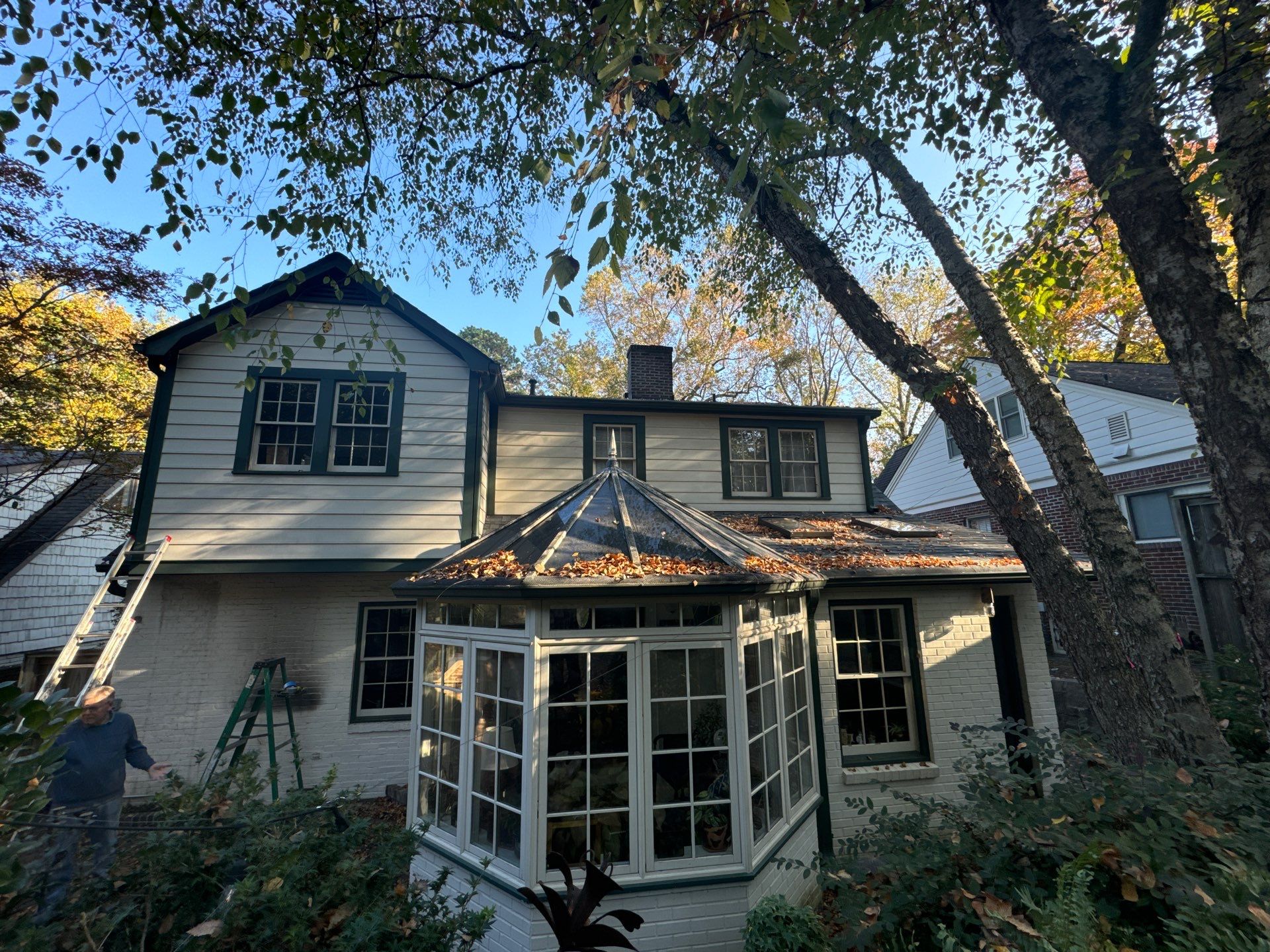 Full Exterior Painting and Trim Refinement for Atlanta Brick Residence by Swift Home Renovations