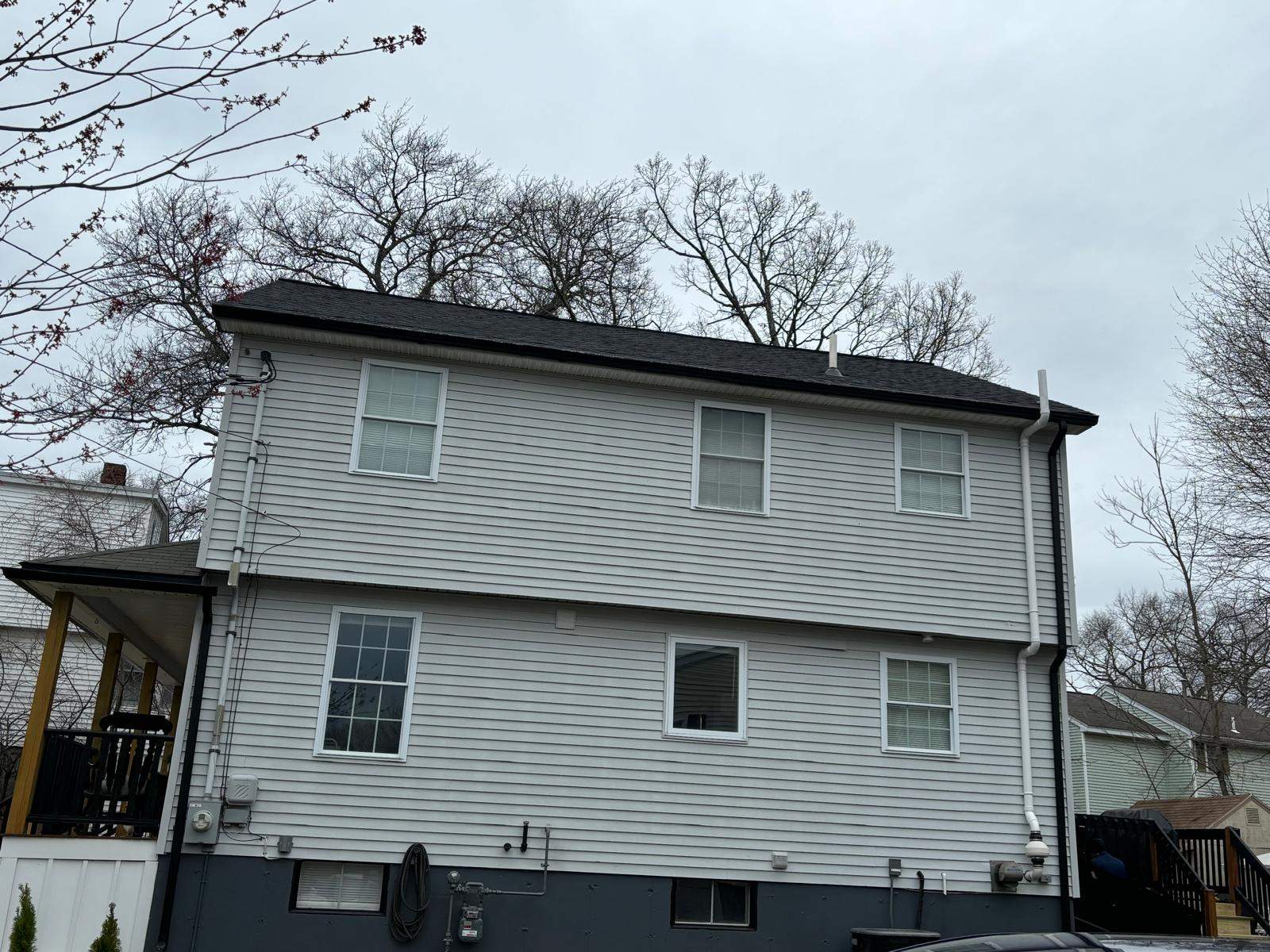 Full Roof Replacement in Billerica, MA – Architectural Black Shingles by JOHNNYS PRO