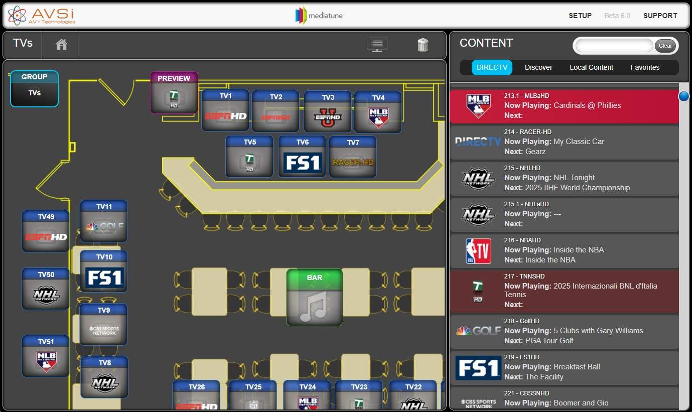 AVSi Comm3000 upgrade with Custom Mediatune interface by AVSi