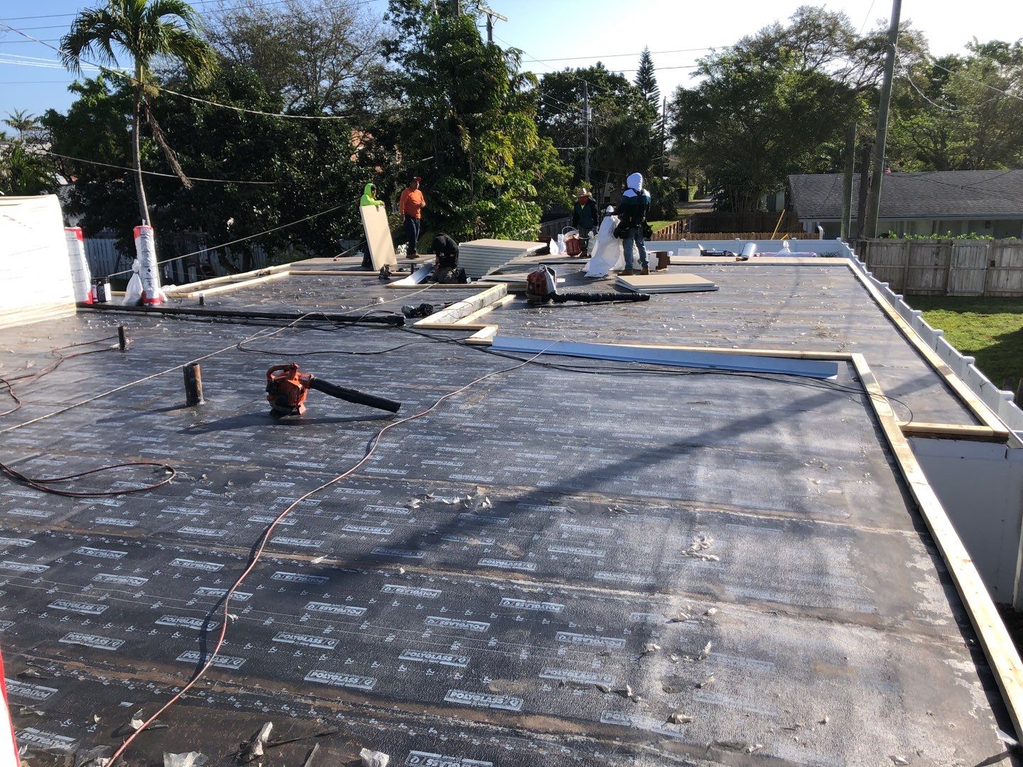 Residential Re-Roof using Polyglass Self-Adhered Flat Deck by First Due Roofing