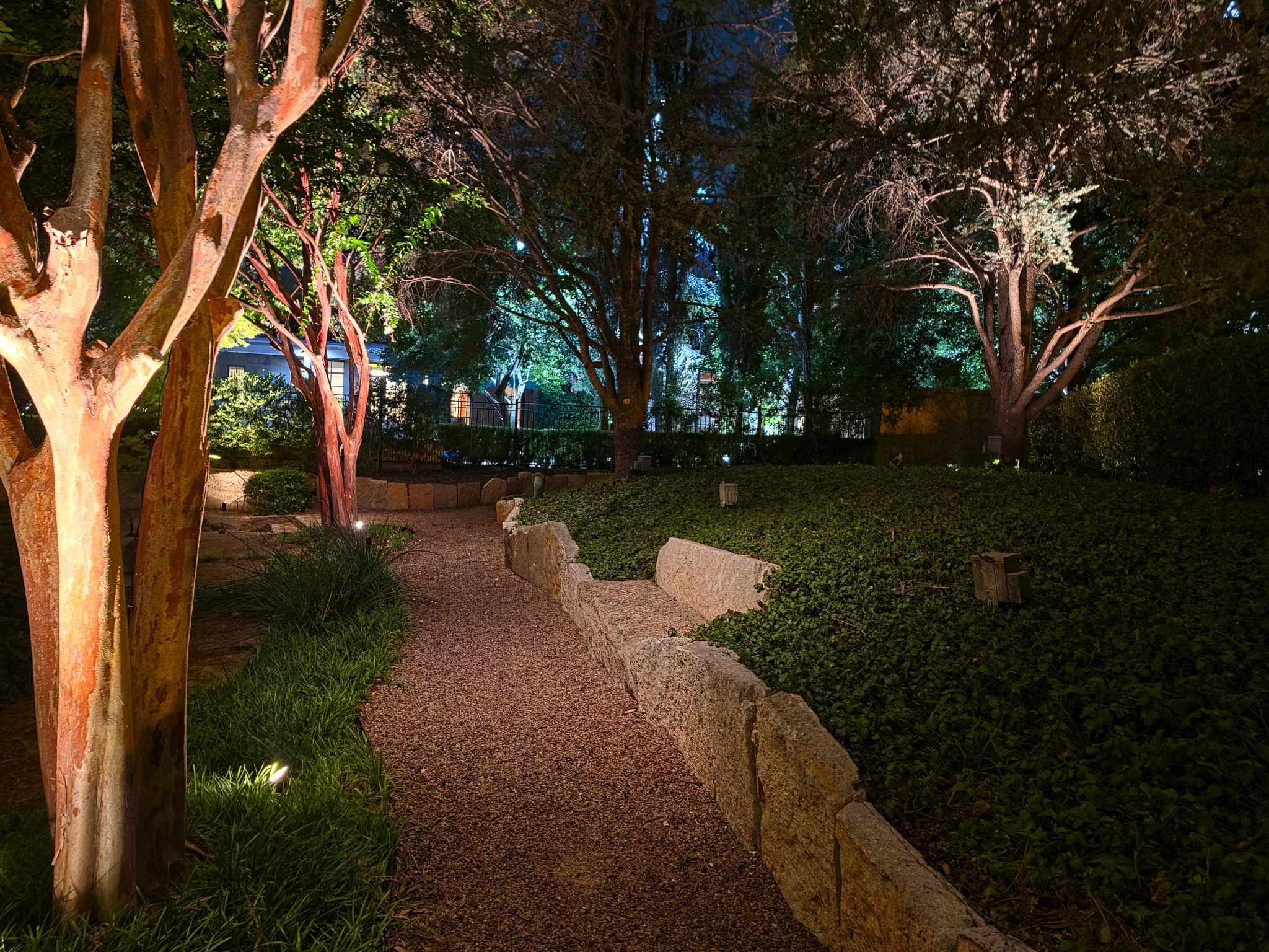Glen Abbey HOA Park in Dallas by Outdoor Lights + Shades