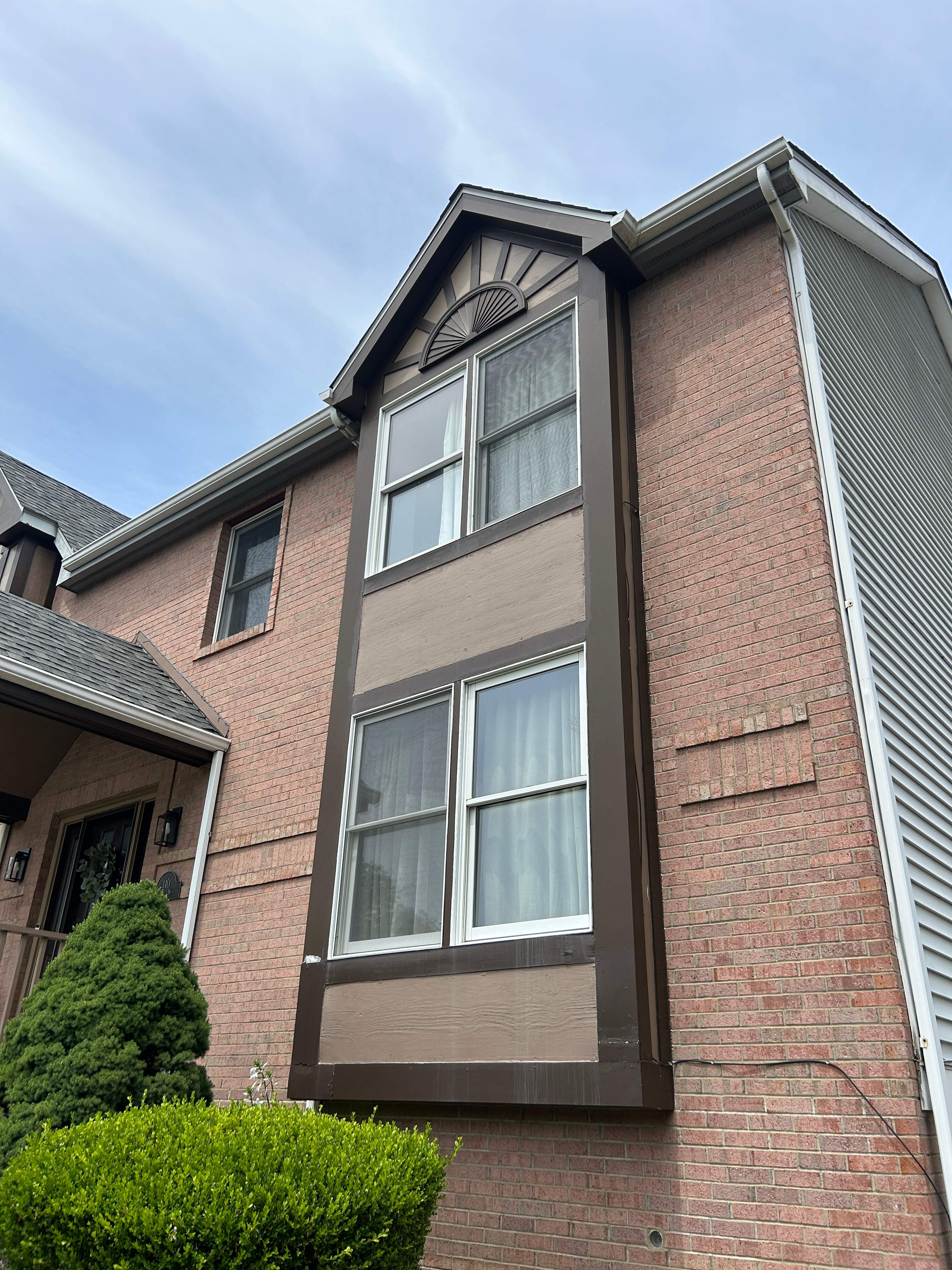 Home Siding Renovation in James Hardie with Iron Gray and Night Gray at Cranberry Township by Ideal Siding Pittsburgh