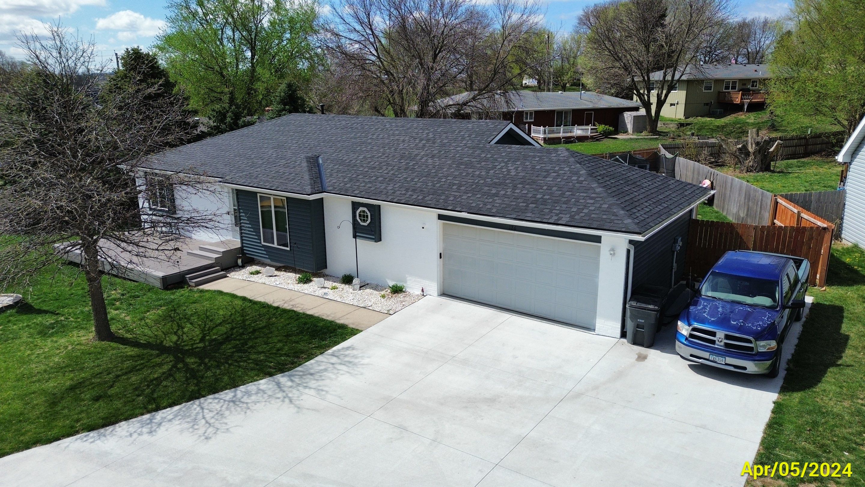 Roofing / Siding / Gutters using IKO Dynasty Granite Black / Norandex Siding by Lightning Exteriors