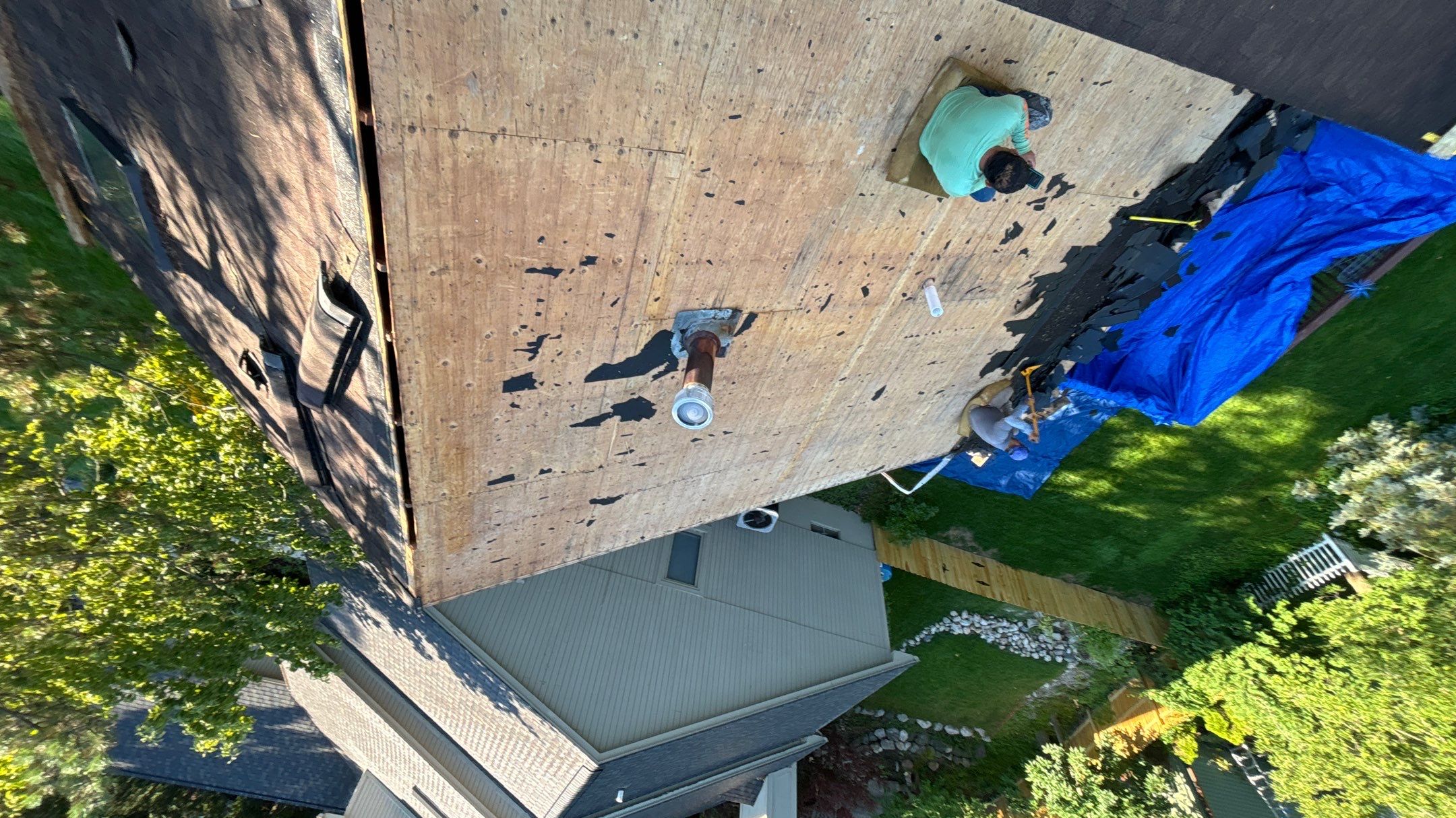 Roof Replacement using CertainTeed Landmark Weathered Wood by 180 Contractors