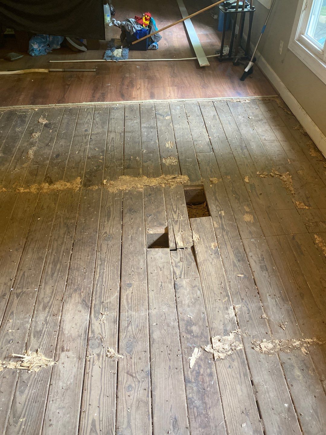 Repairs after water and asbestos remediation by ANR Restoration