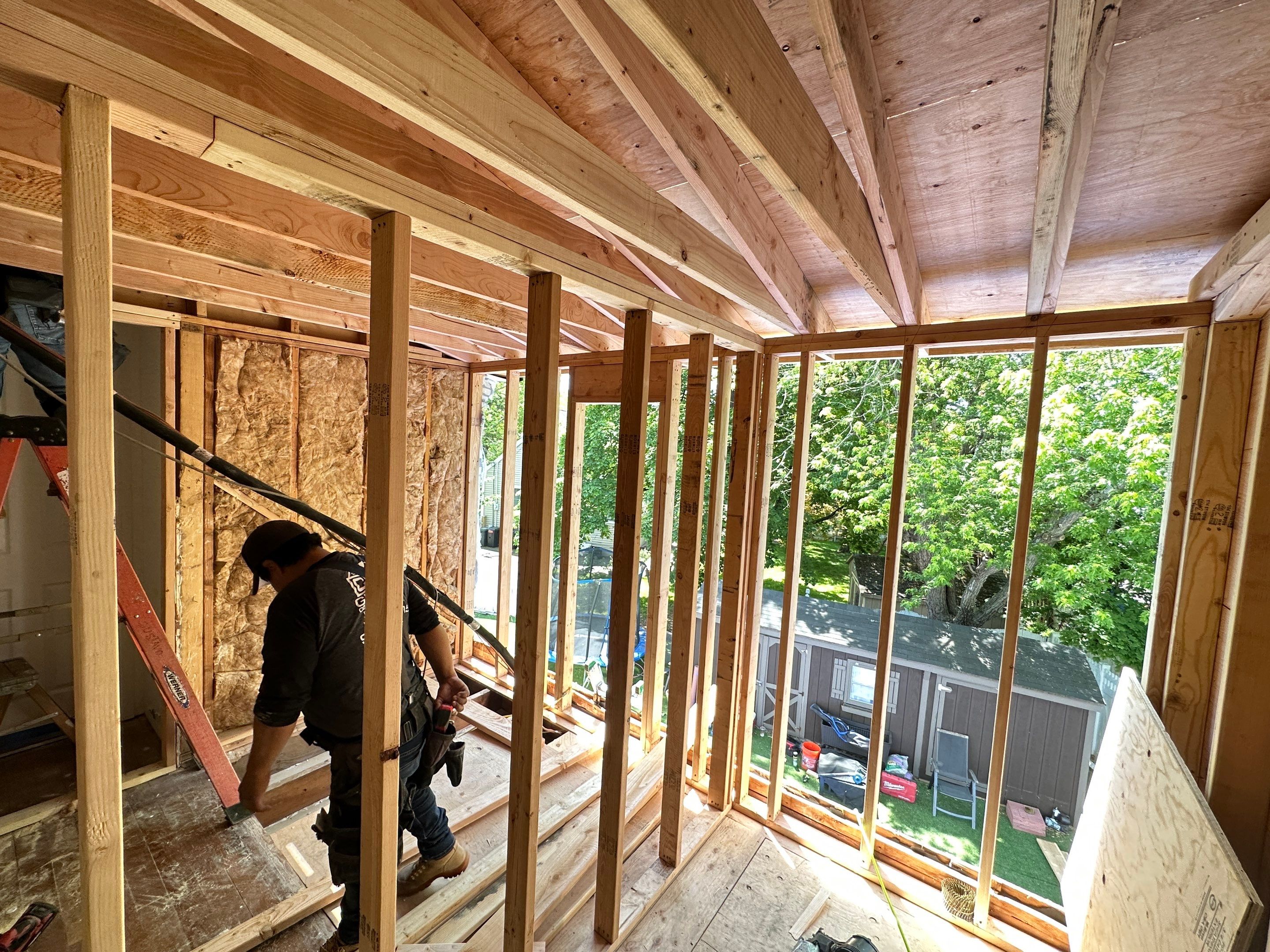 Bathroom Addition using Wood by Home Concepts Construction