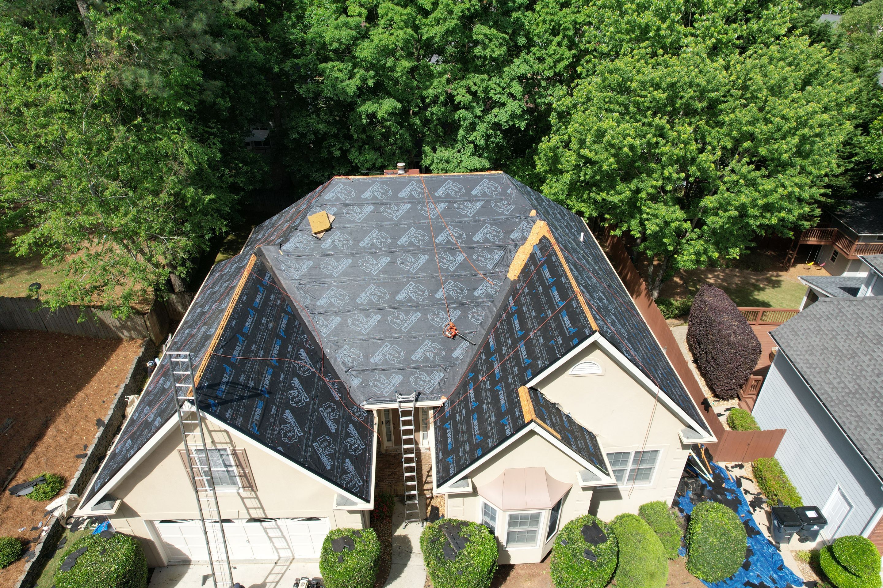 Residential Roof Replacement using Owens Corning Estate Gray by Inspector Roofing and Restoration