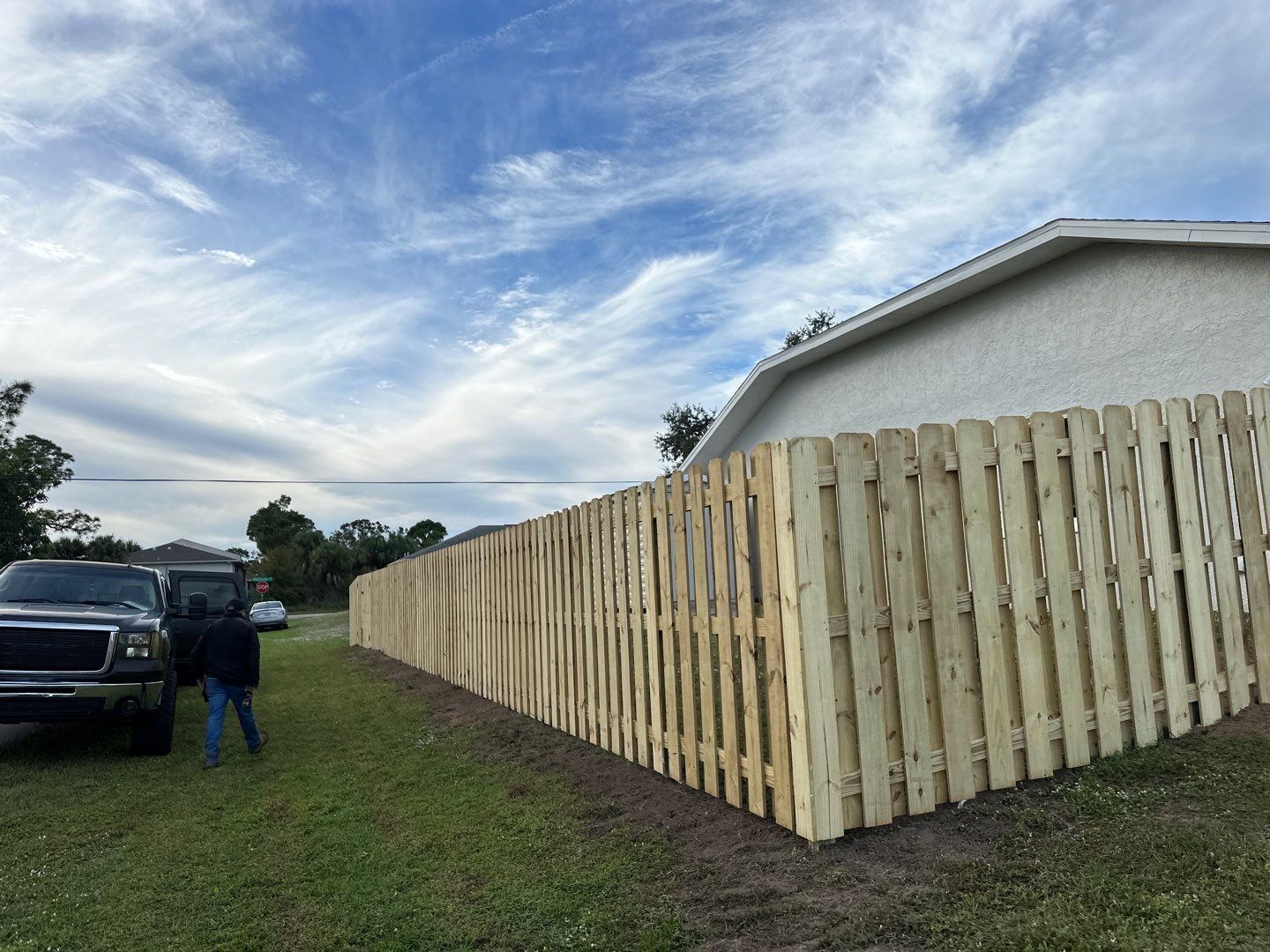 Wood Fence Installation using Wood Pressure Treated Fence  by Asap fence and gates, LLC