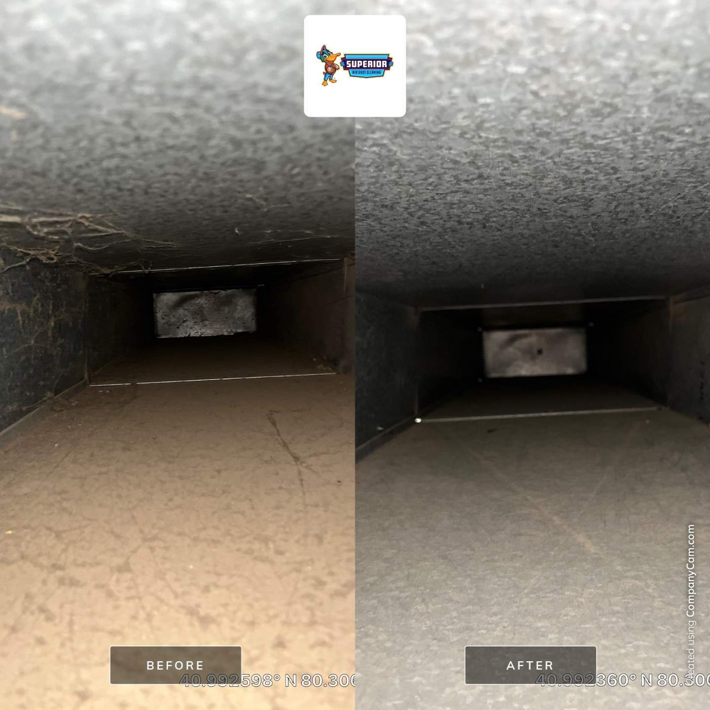 Air Duct Cleaning With a Vacuum Truck in New Castle, PA by Superior Air Duct Cleaning