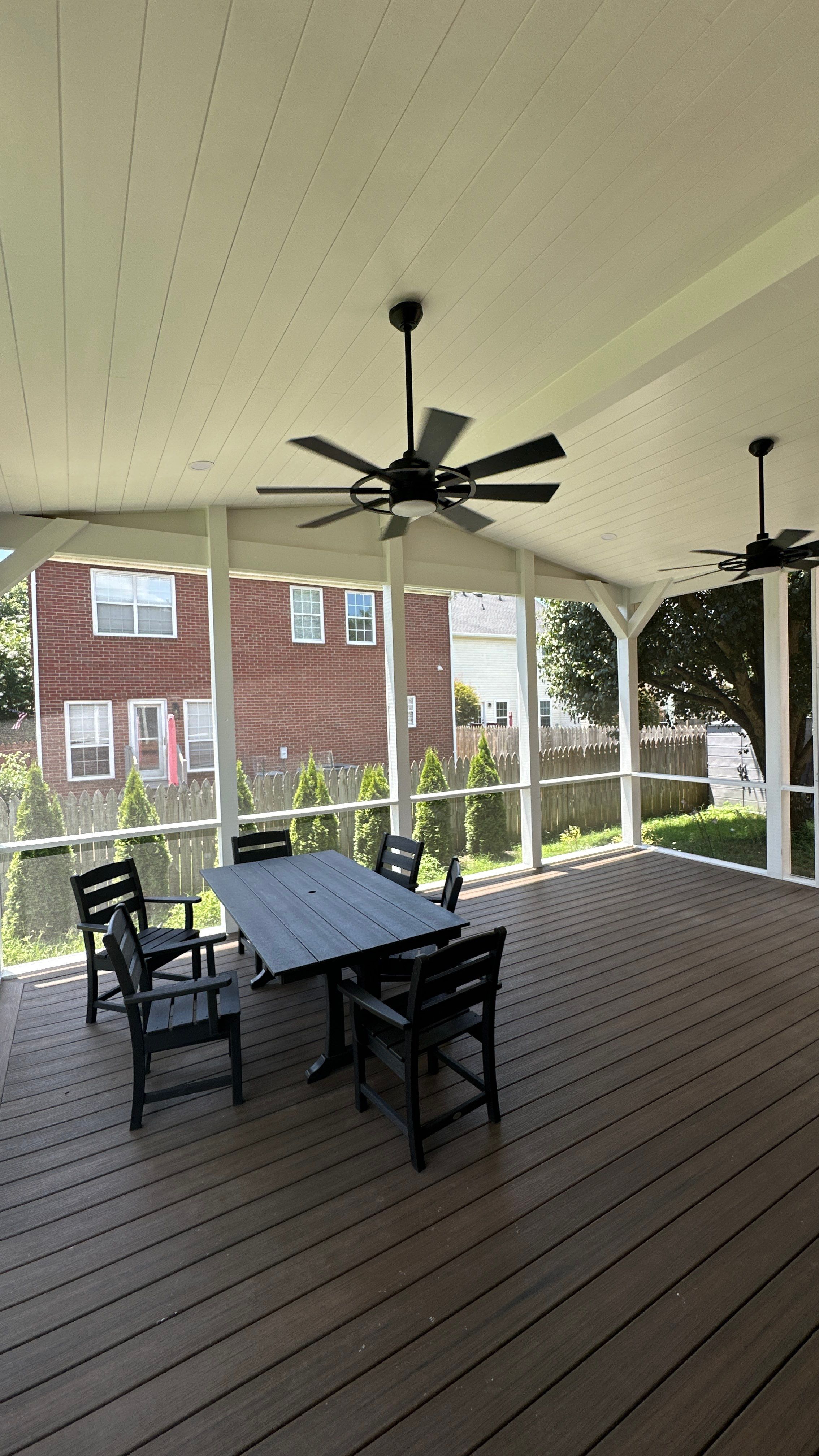 Screened In Porch Build in Franklin by Music City Improvements